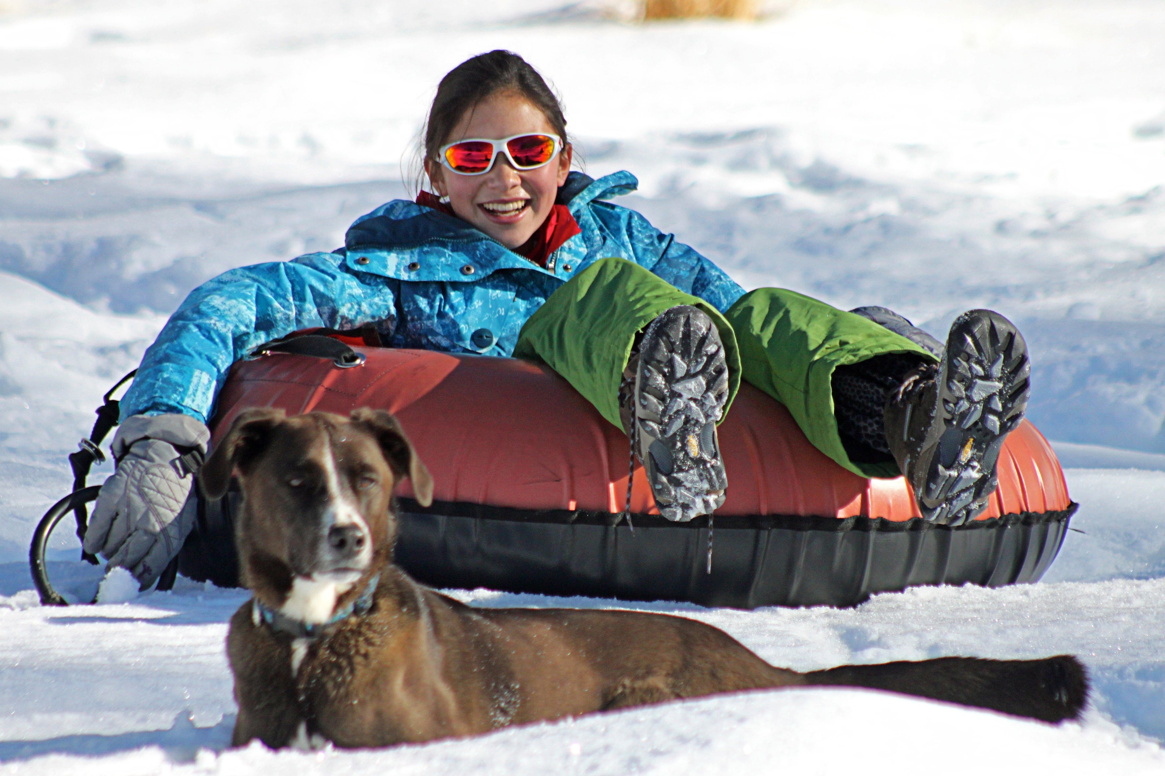 The Home Ranch Tubing girl Colorado