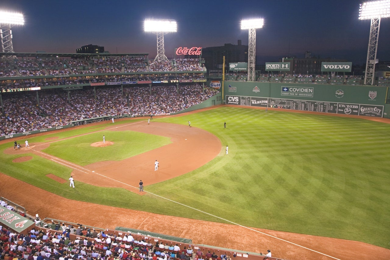 Fenway Park in Boston, MA. (Photo via Shutterstock)