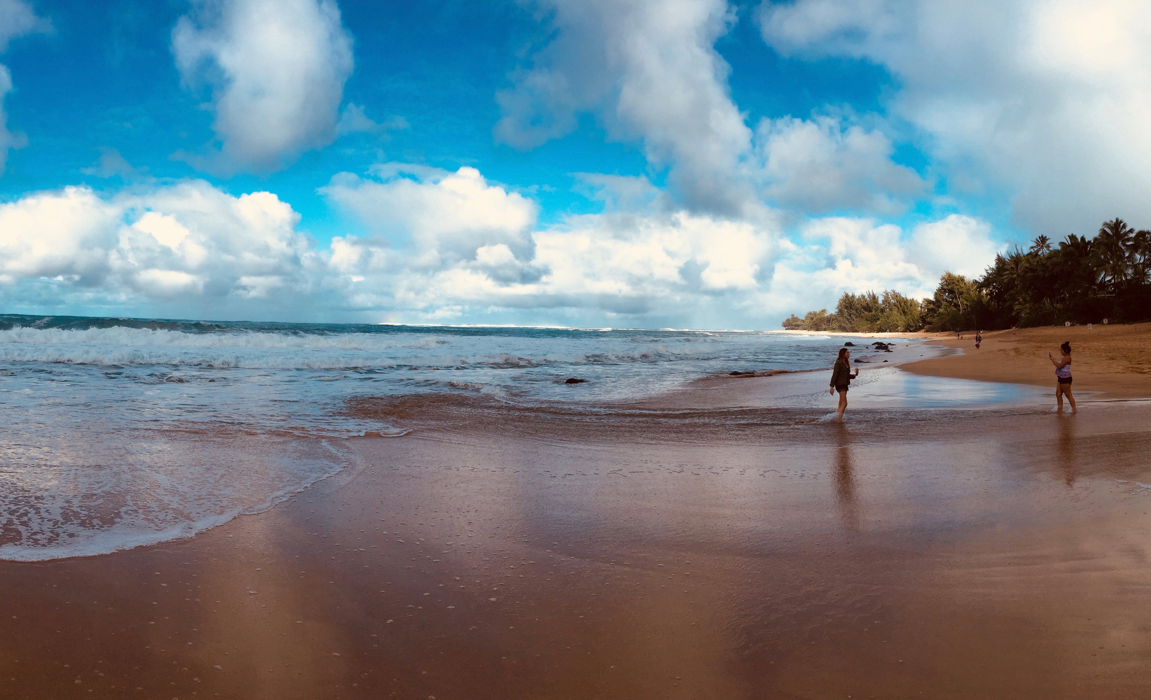 Kauai beach after rain