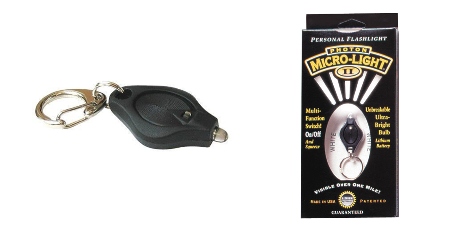 The Photon light is a portable flashlight that attached to your keychain. (Images via Photon PH505 on Ebay)