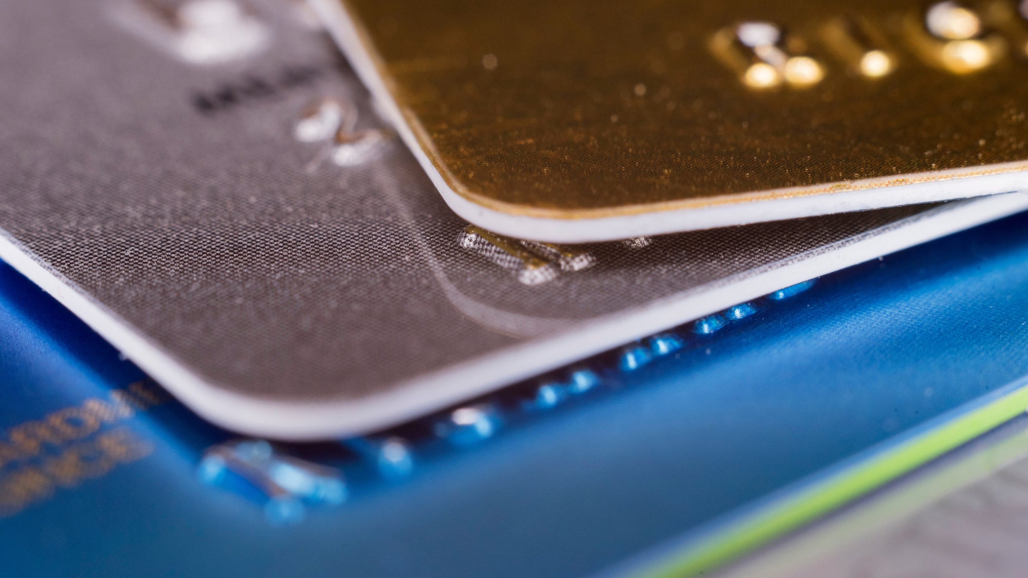 Close-Up Of Credit Cards
