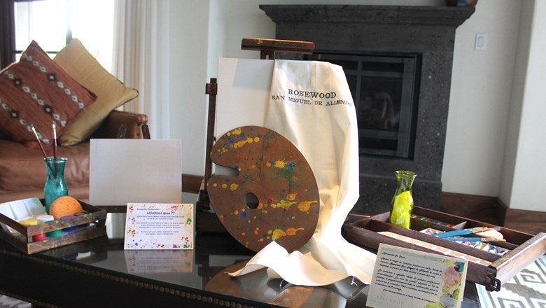 Rosewood San Miguel de Allende offers an Inspiring Artist amenity. Image courtesy of the resort.