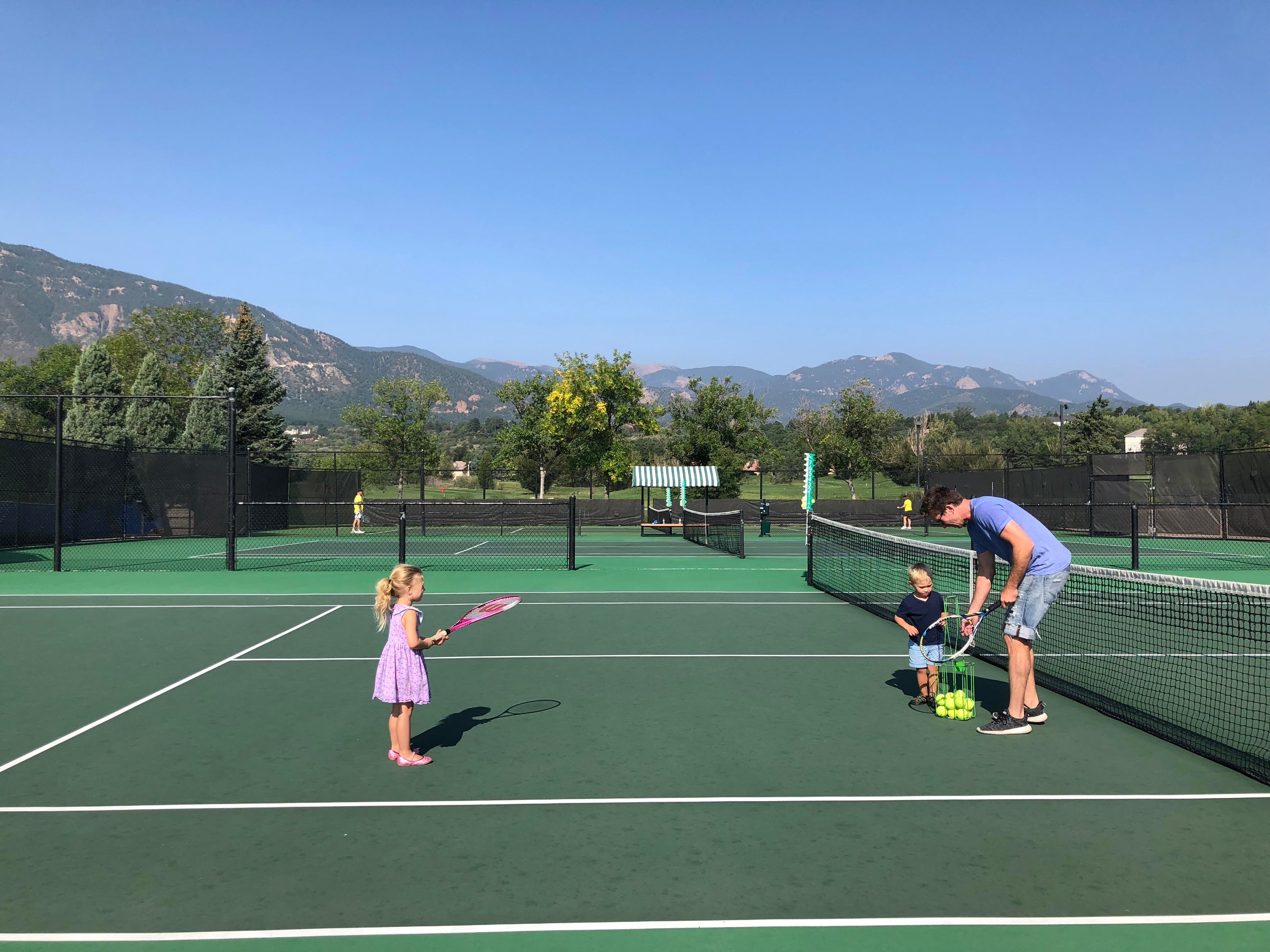 tennis, Tennis with the kids Cheyenne Mountain Resort