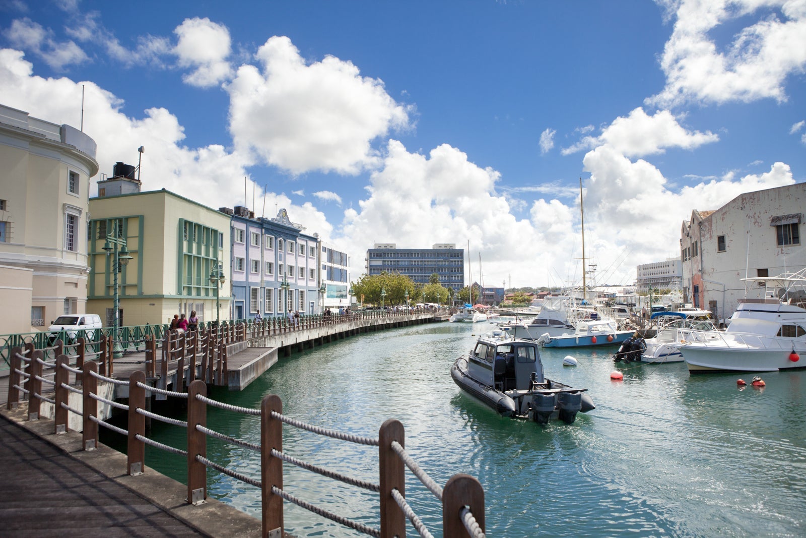 The marina in downtown Bridgetown, Barbados. (Photo via Shutterstock)