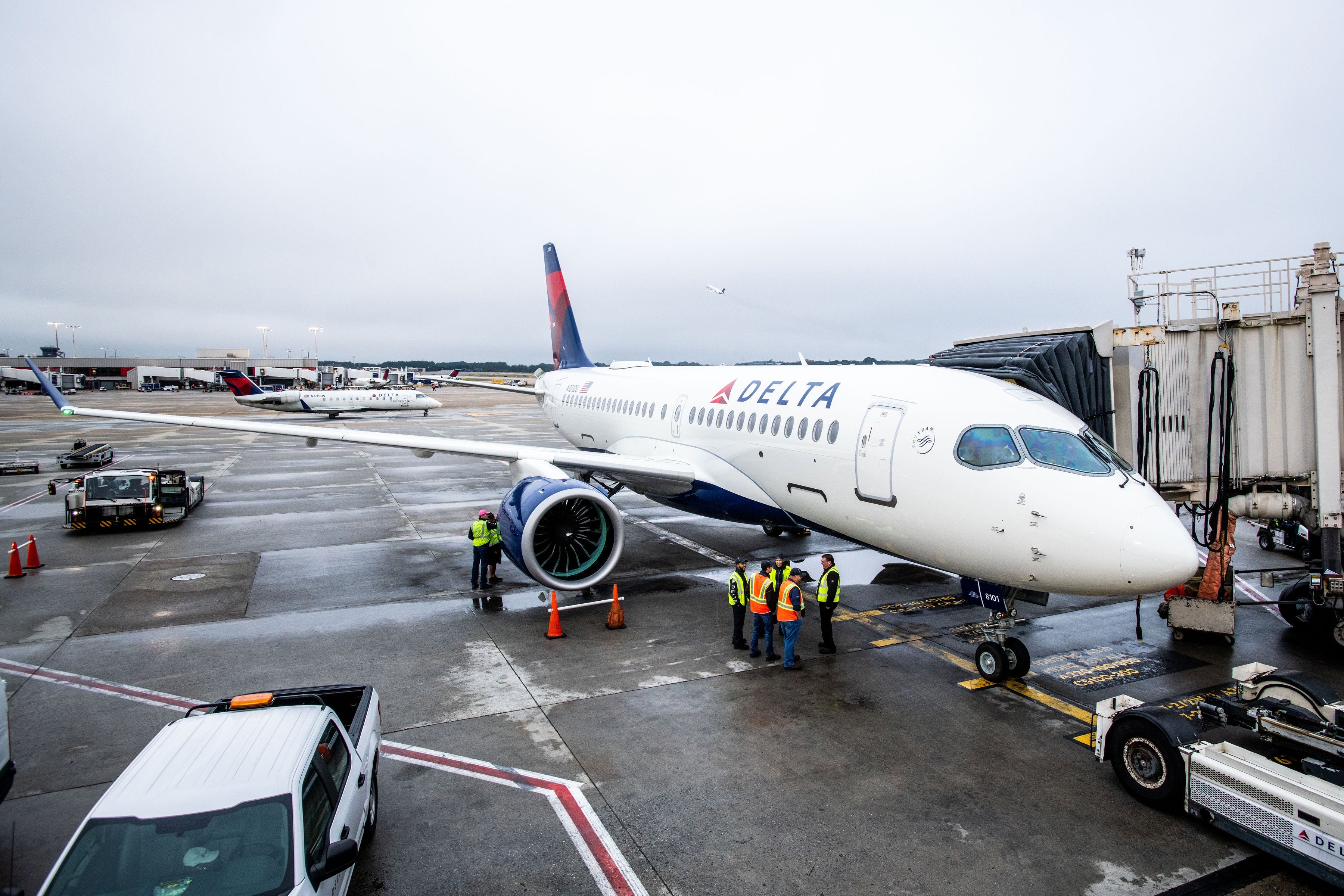 Delta's first Airbus A220 (Photo courtesy of Delta Air Lines)