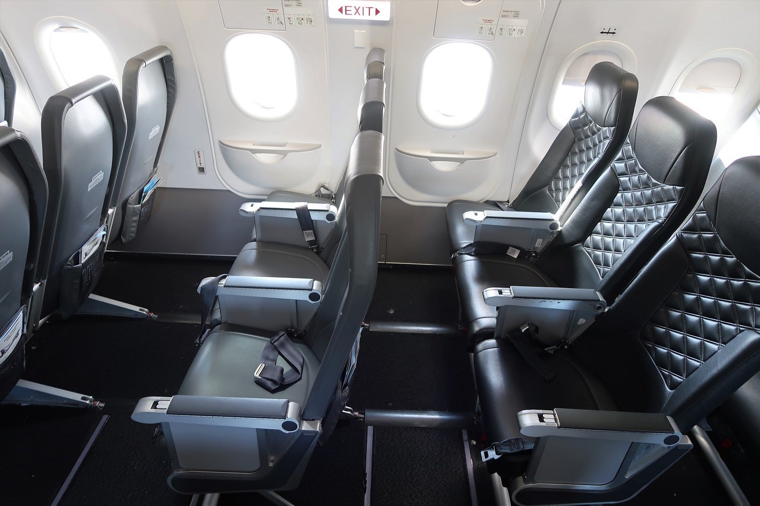 Stretch out in Frontier emergency exit row (Katie Genter / The Points Guy)