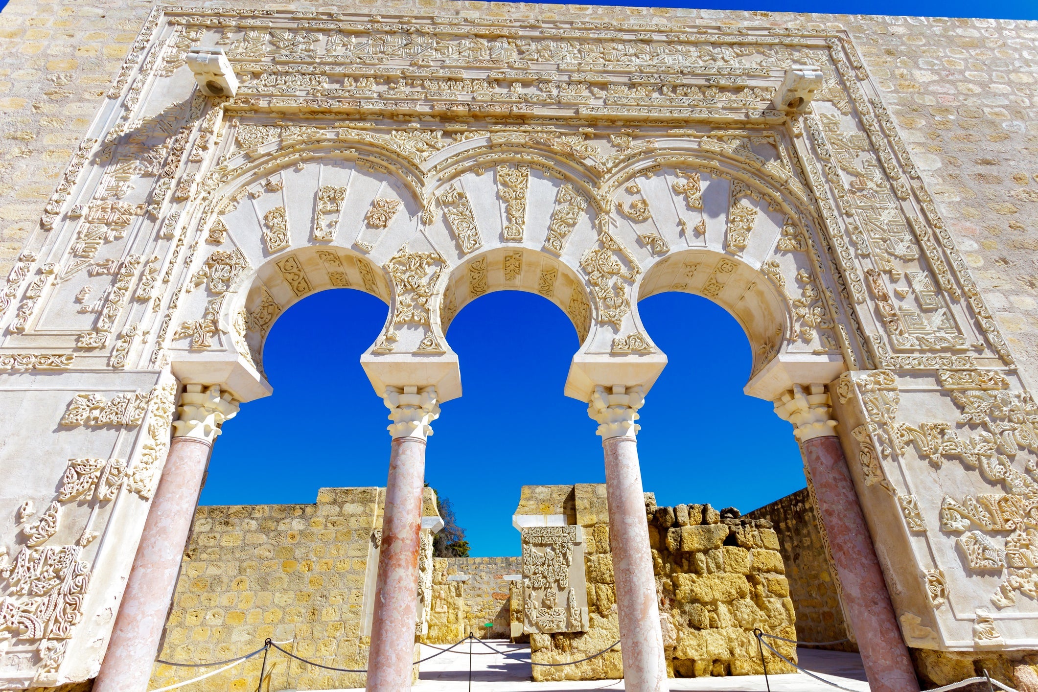 Entrance of Yafar's house, in archeological set of Madinat al-Zahra, Cordoba, Spain