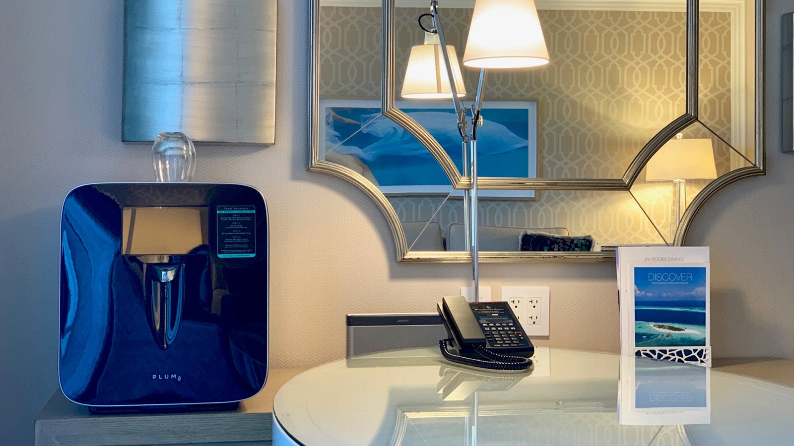 Plum wine dispenser at Four Seasons Resort Orlando