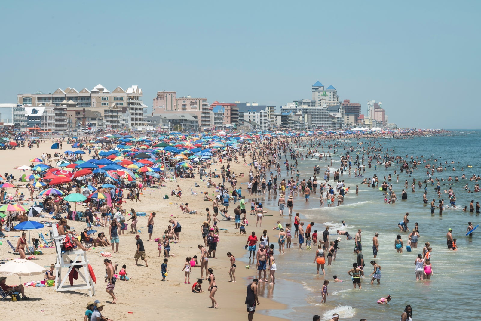 The beach at Ocean City, Maryland. (Photo via Shutterstock)