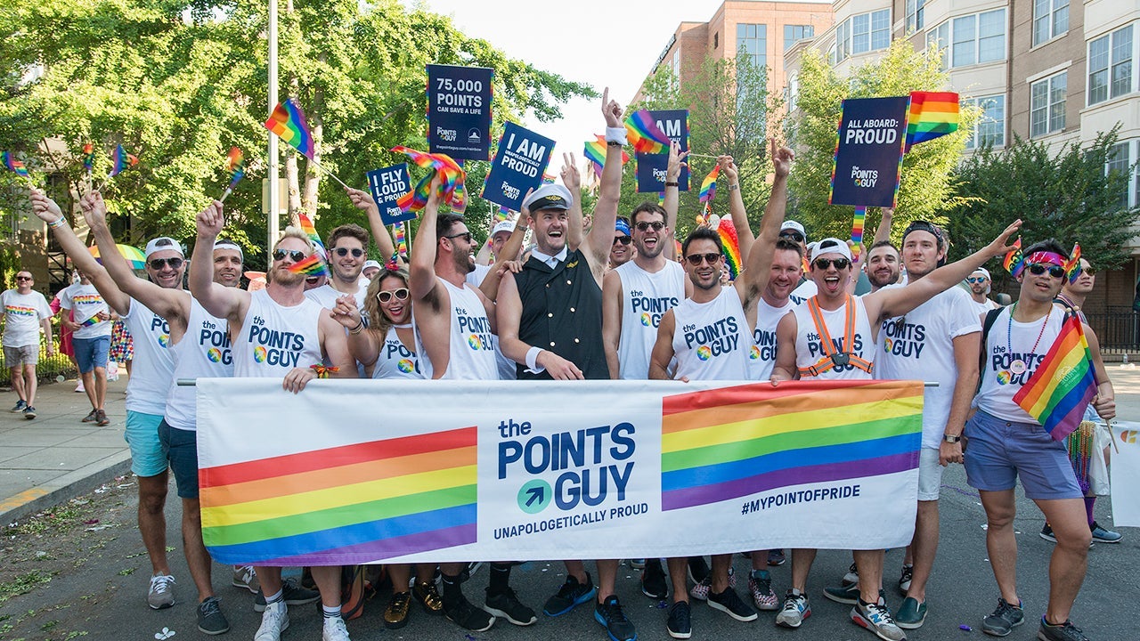The Pride Parade in Washington, DC, 2017. (Photo courtesy of The Points Guy)