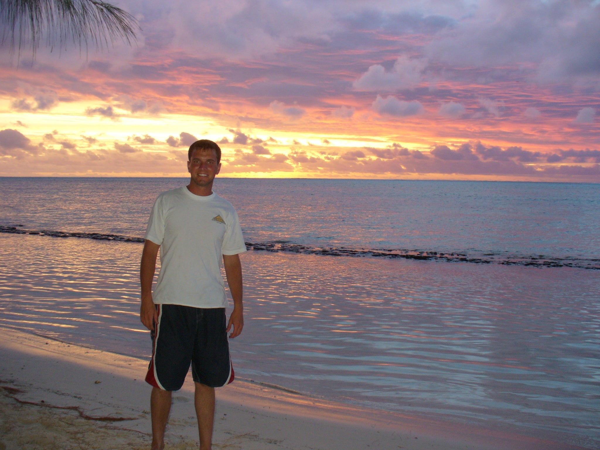 Sunset in Moorea in 2005.
