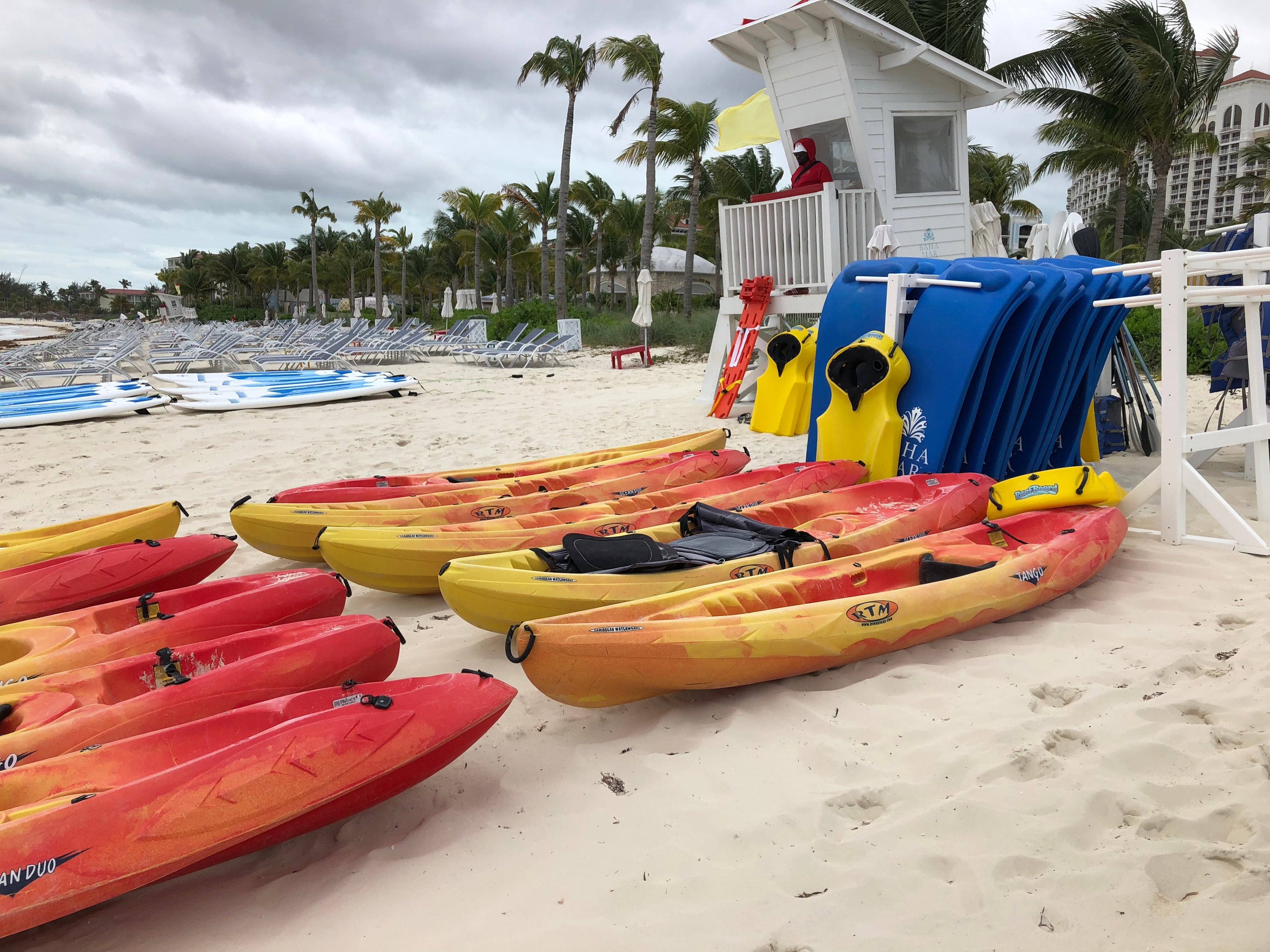 Are non-motorized water sports are free at the Grand Hyatt Baha Mar (Photo via Jennifer Yellin / Deals We Like)