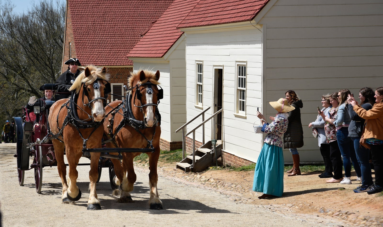 Reenactors at Mount Vernon Scenics. (Photo by Robert Alexander/Getty Images)