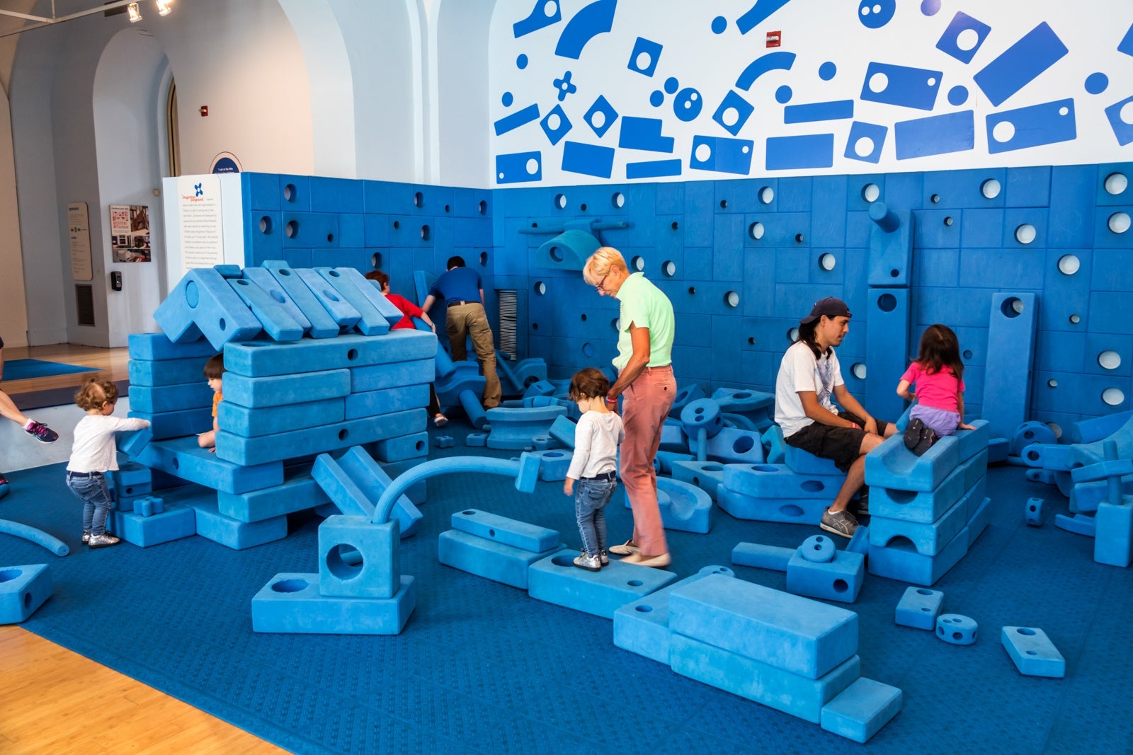 Washington DC, National Building Museum, Building Zone, hands-on children's area. (Photo by Jeffrey Greenberg/UIG via Getty Images)
