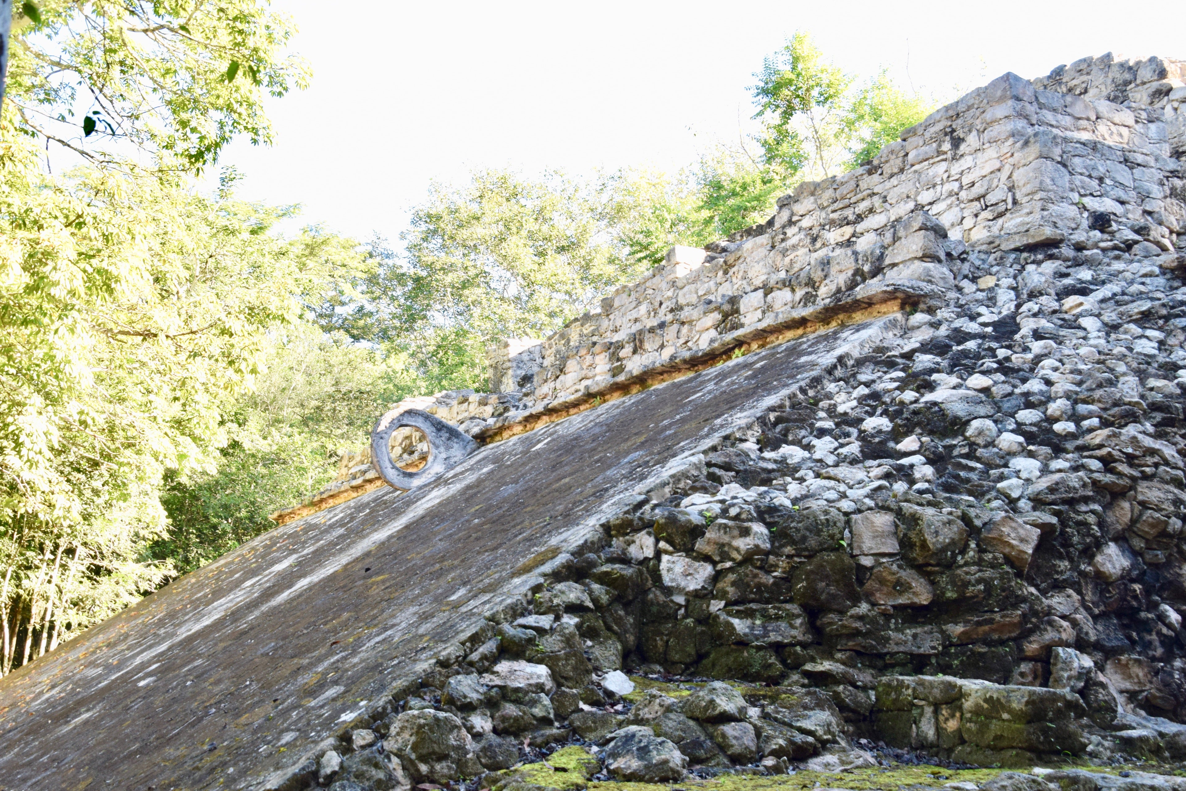 ball court at Coba Mayan ruins Mexico