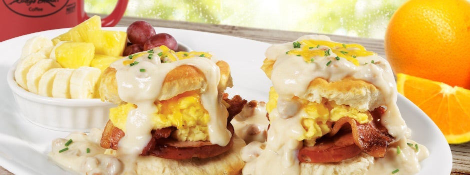 Biscuits and Gravy Elmer's Restaurant Palm Springs