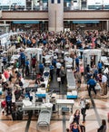 TSA security check at Denver international airport