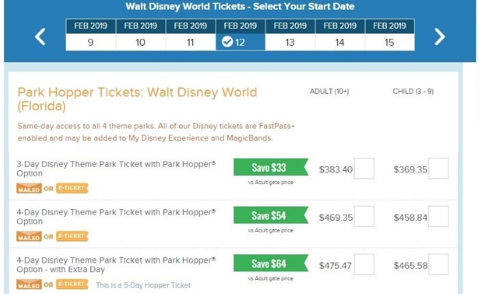 Walt Disney World Park Hopper Tickets on Undercover Tourist