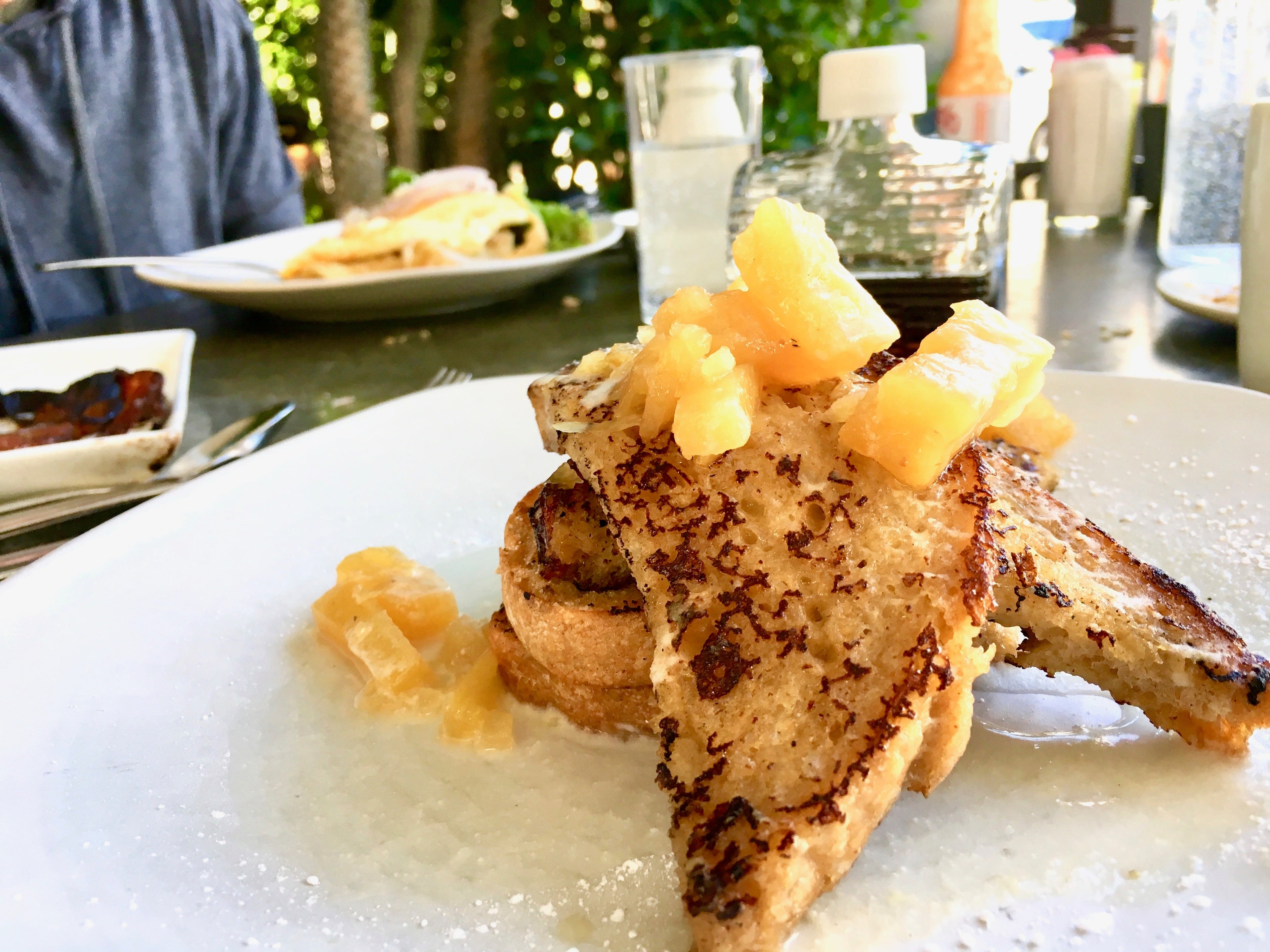 Pineapple French Toast at Cheeky's Restaurant in Palm Springs