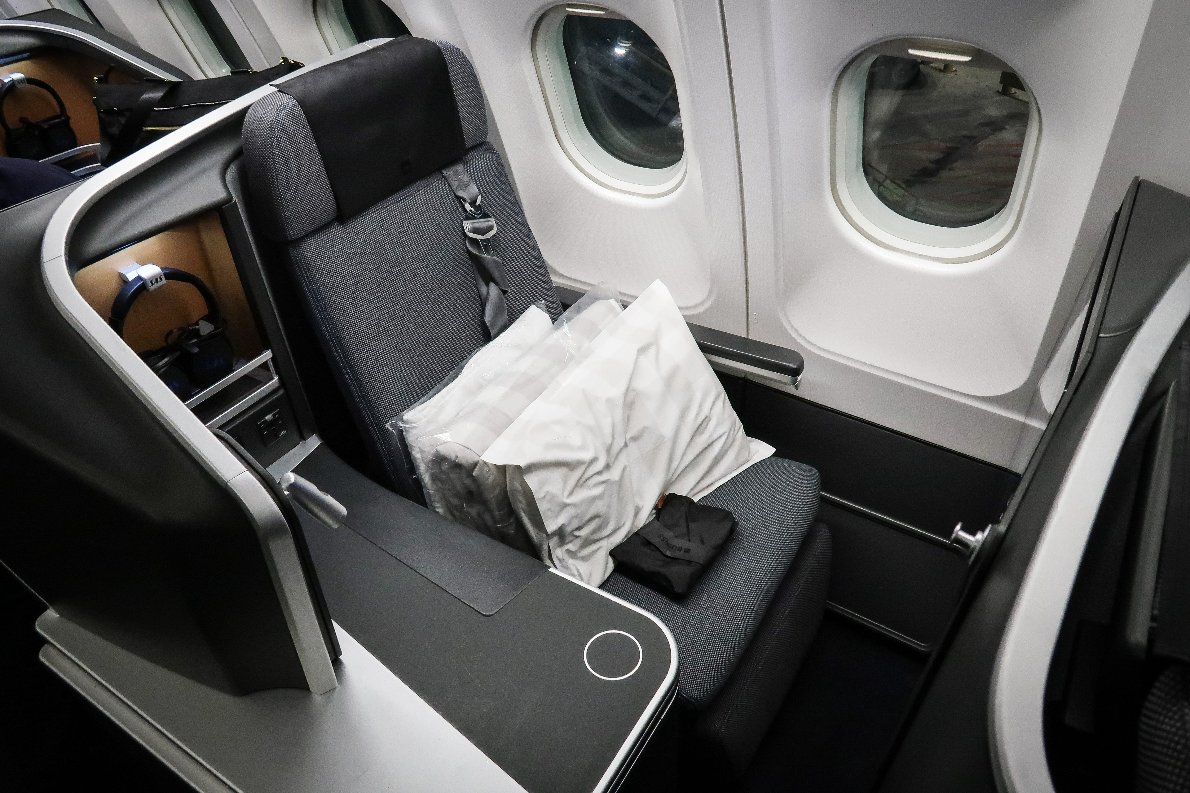 SAS Business Class (photo by Nicky Kelvin / The Points Guy)