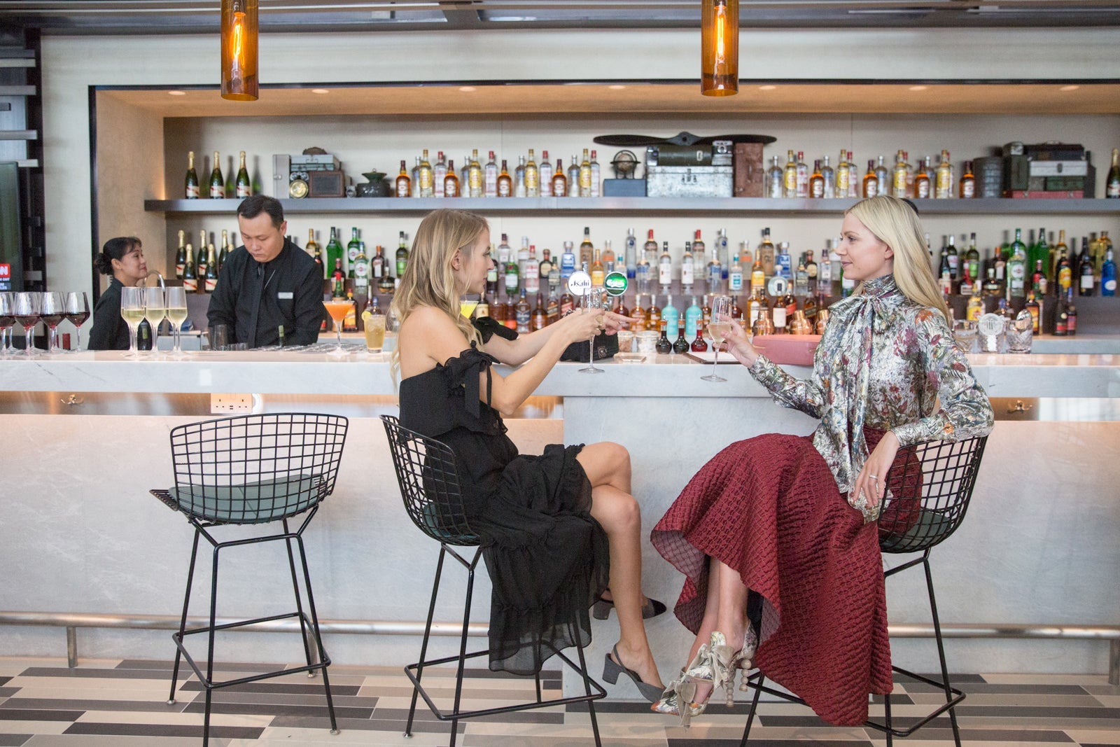 The American Express Centurion Lounge at Hong Kong international airport. (Photo by Billy H.C. Kwok/Getty Images For American Express)