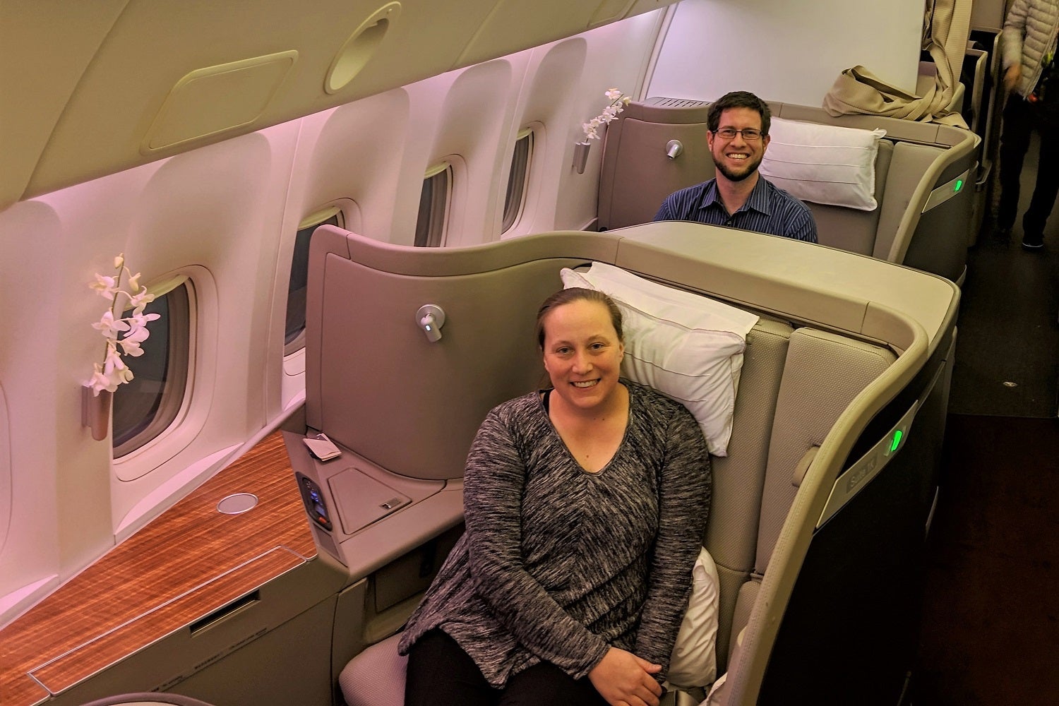 Cathay Pacific first class as a couple