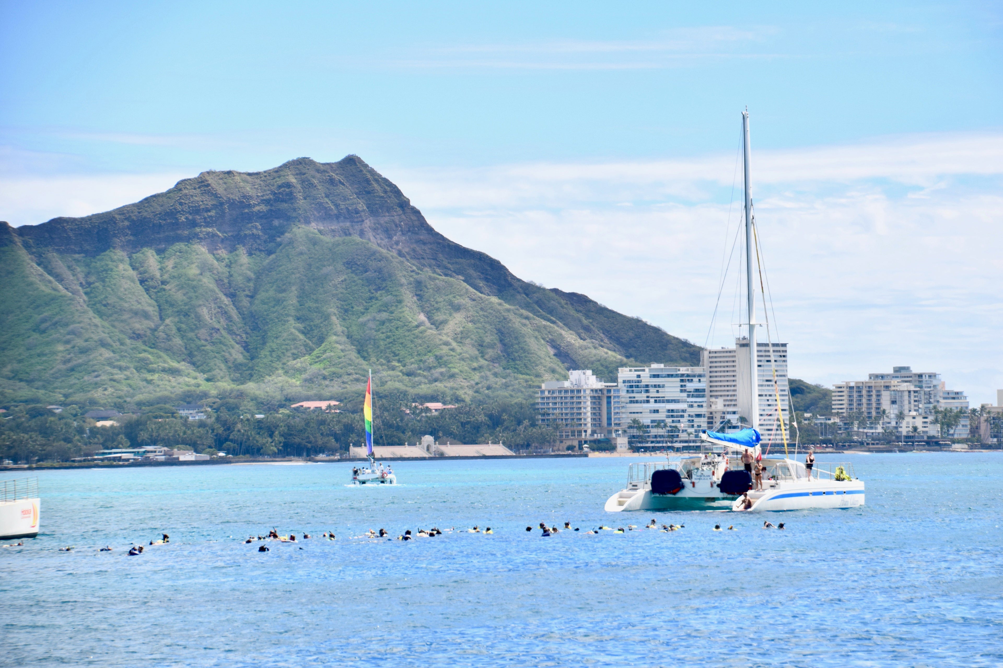 snorkeling catamaran Diamond Head
