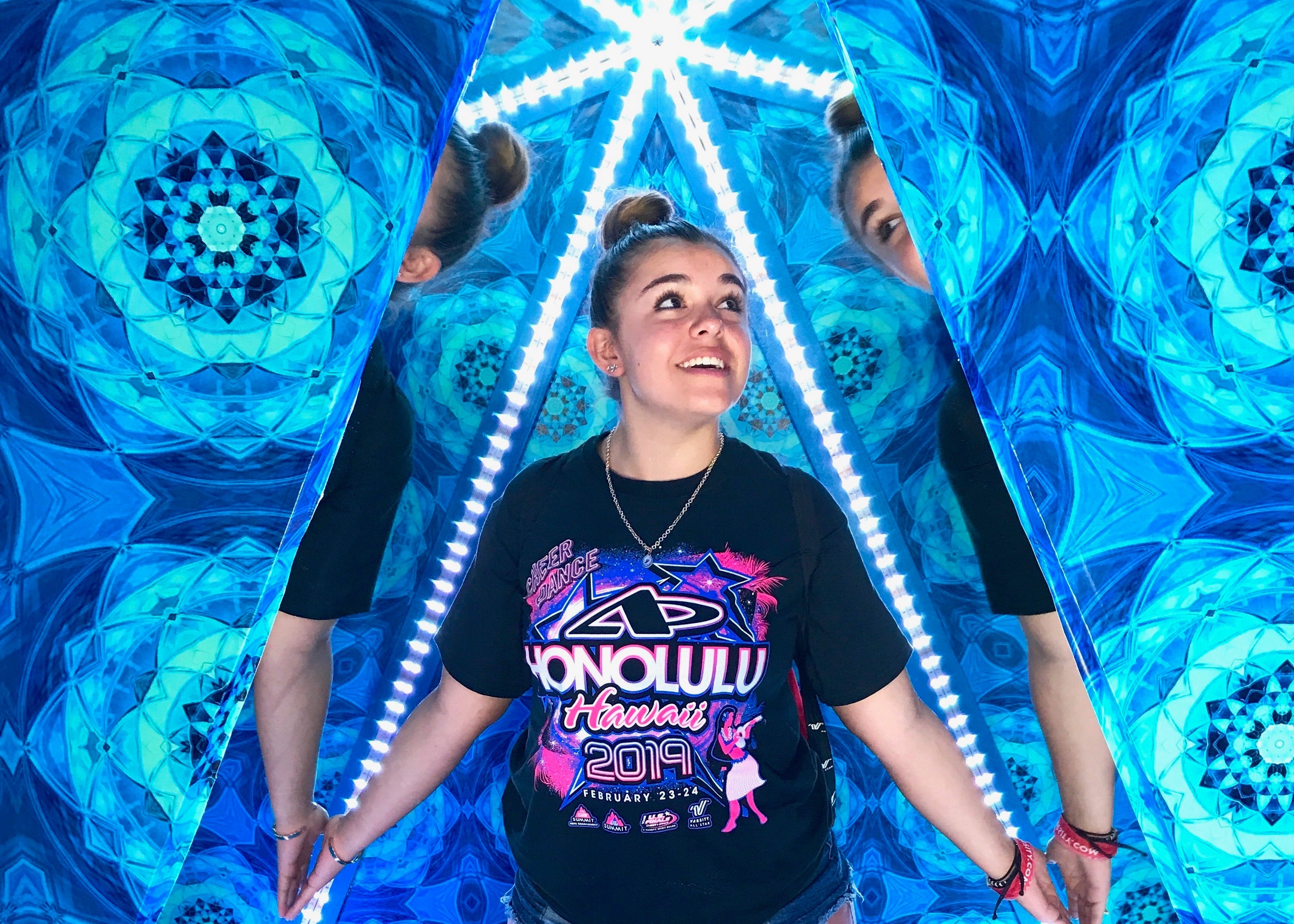 Epic Aloha selfie mirrors blue
