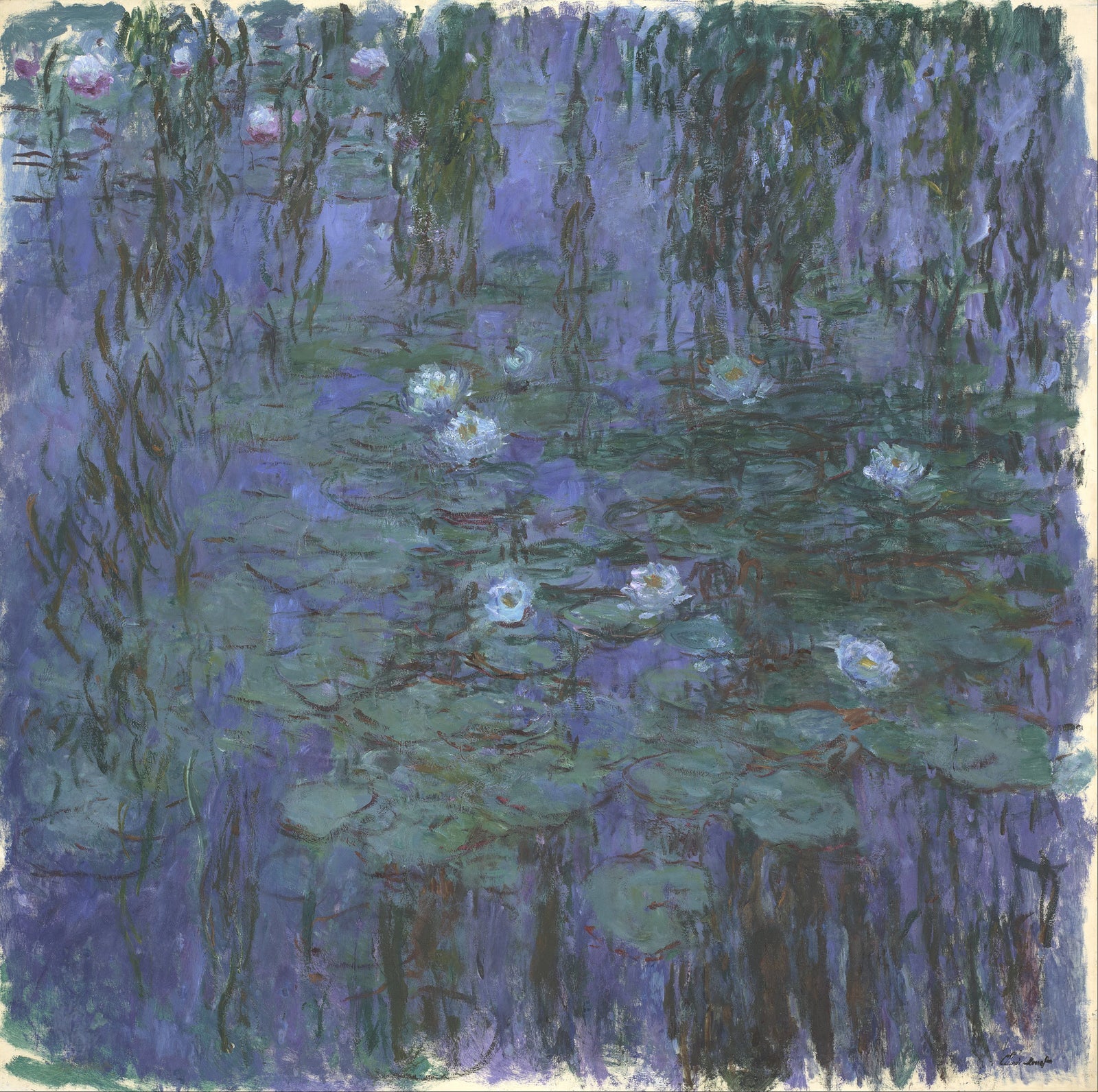 Monet's Blue Water Lilies (1916 - 1919). (Photo via Google Art Project)