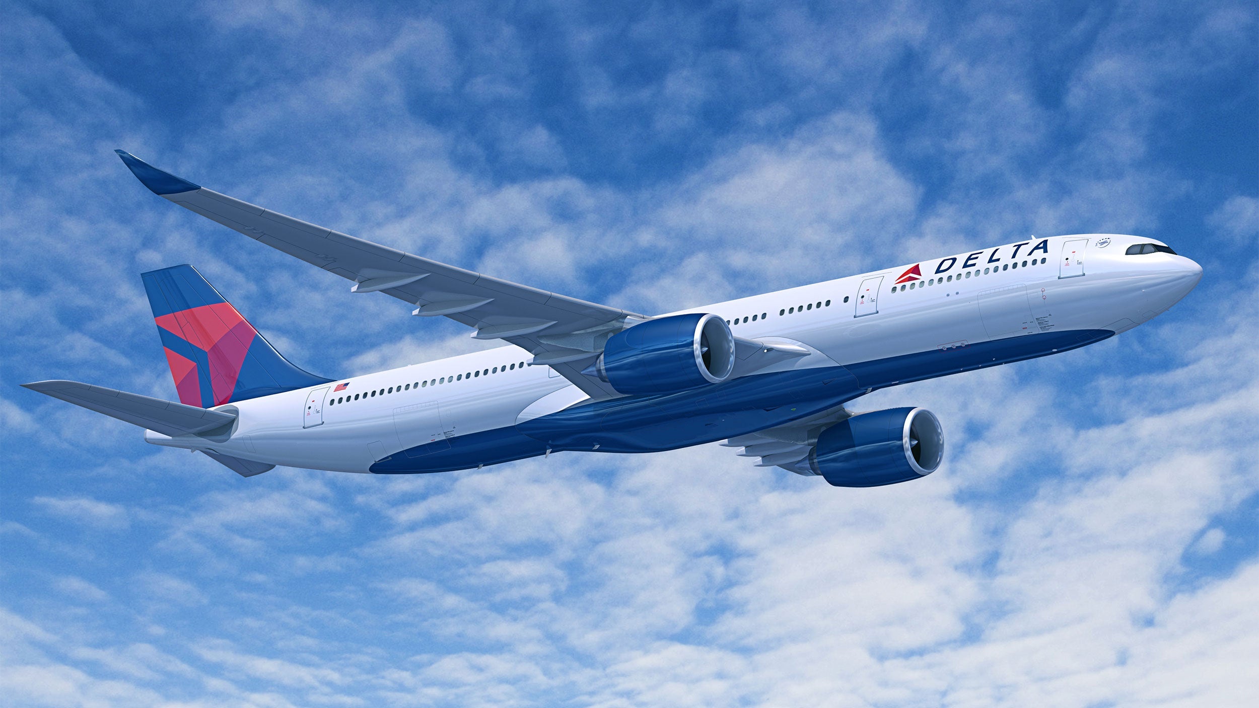 DELTA A330-900neo デルタ航空 TEAM USA ph Delta, Team USA A330 land at world's largest aviation