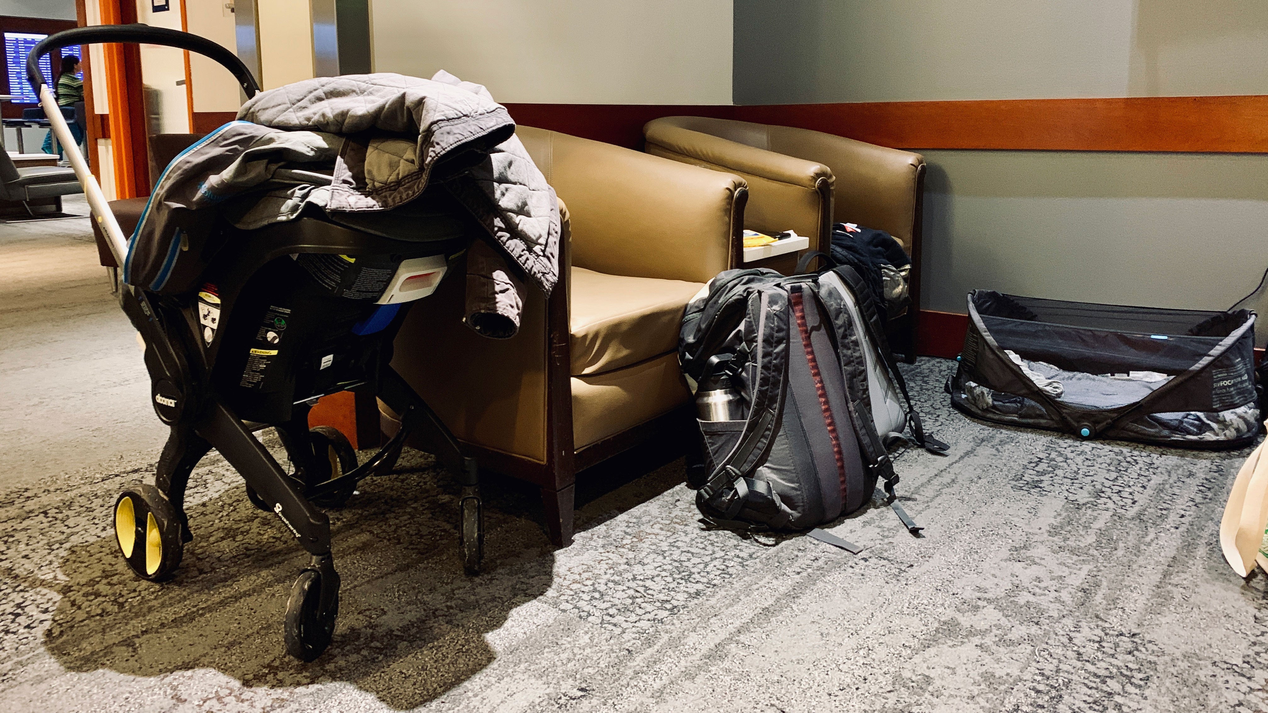 Lounge access with an infant