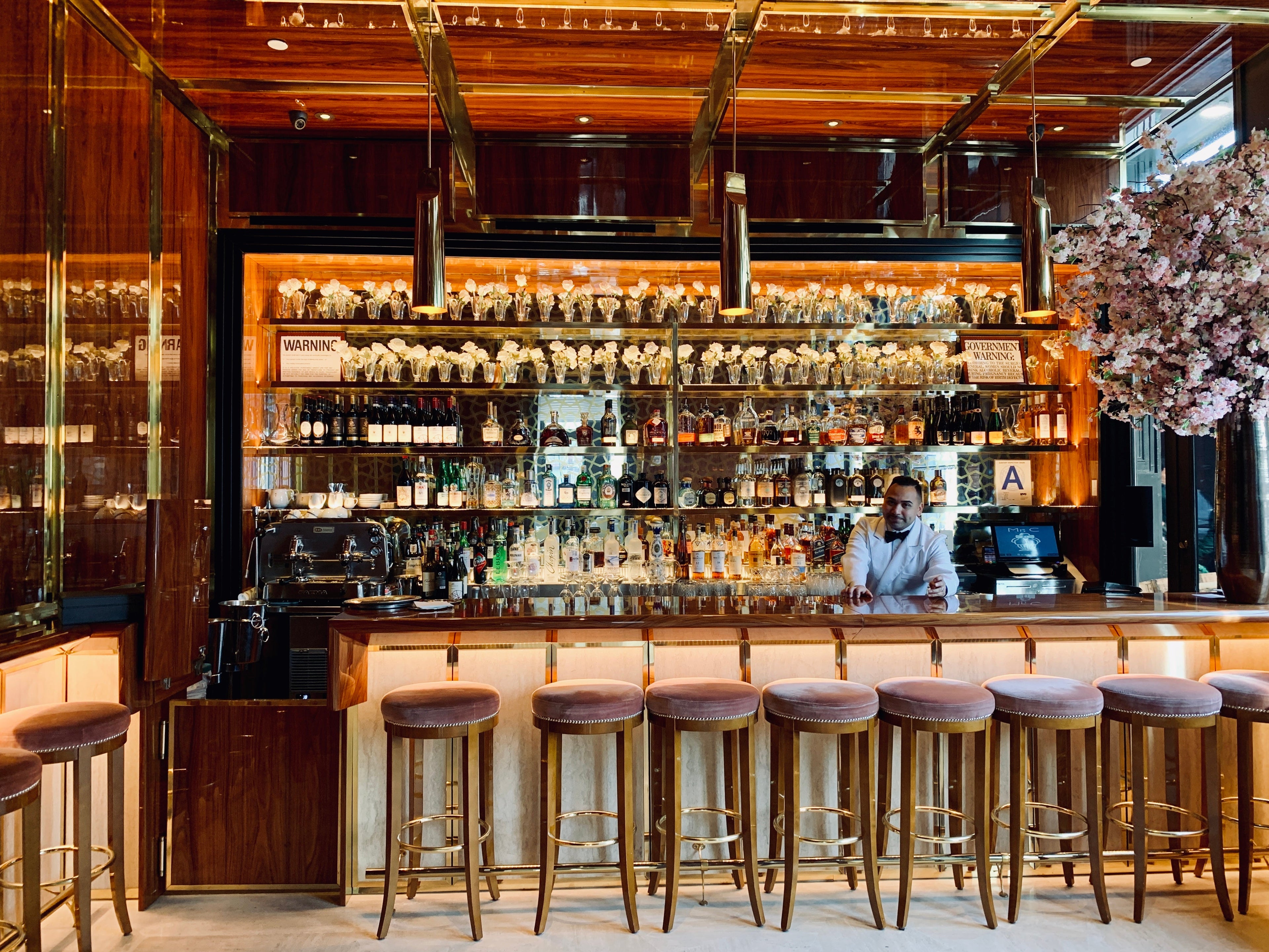 Bar area at Mr. C Seaport
