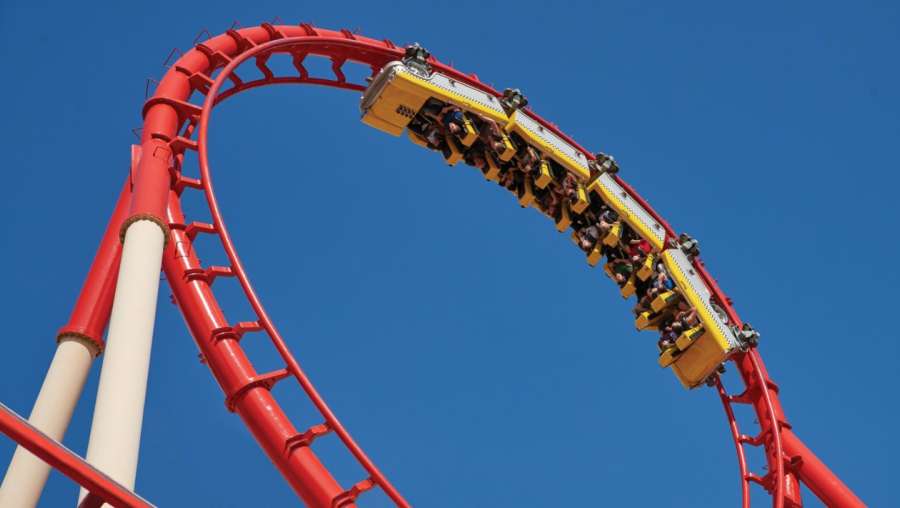 roller coaster New York Hotel Las Vegas