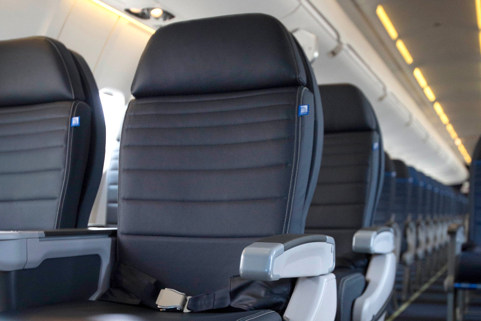 The first class cabin on United's existing CRJ700. Photo courtesy of United.