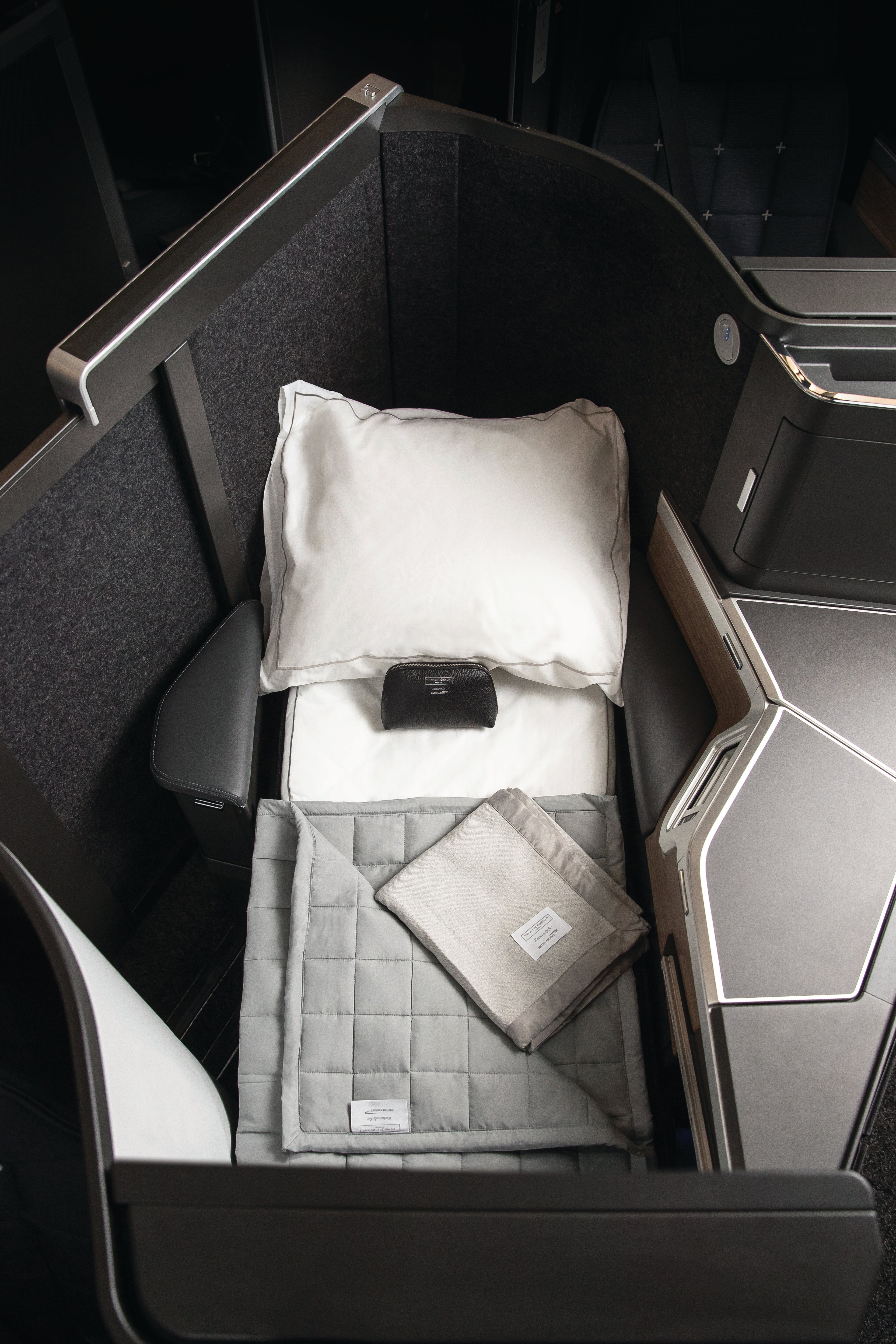 LONDON, UK: New Club World seat developed through Project Vector, photographed on 10 December 2018 (Picture by Nick Morrish/British Airways)