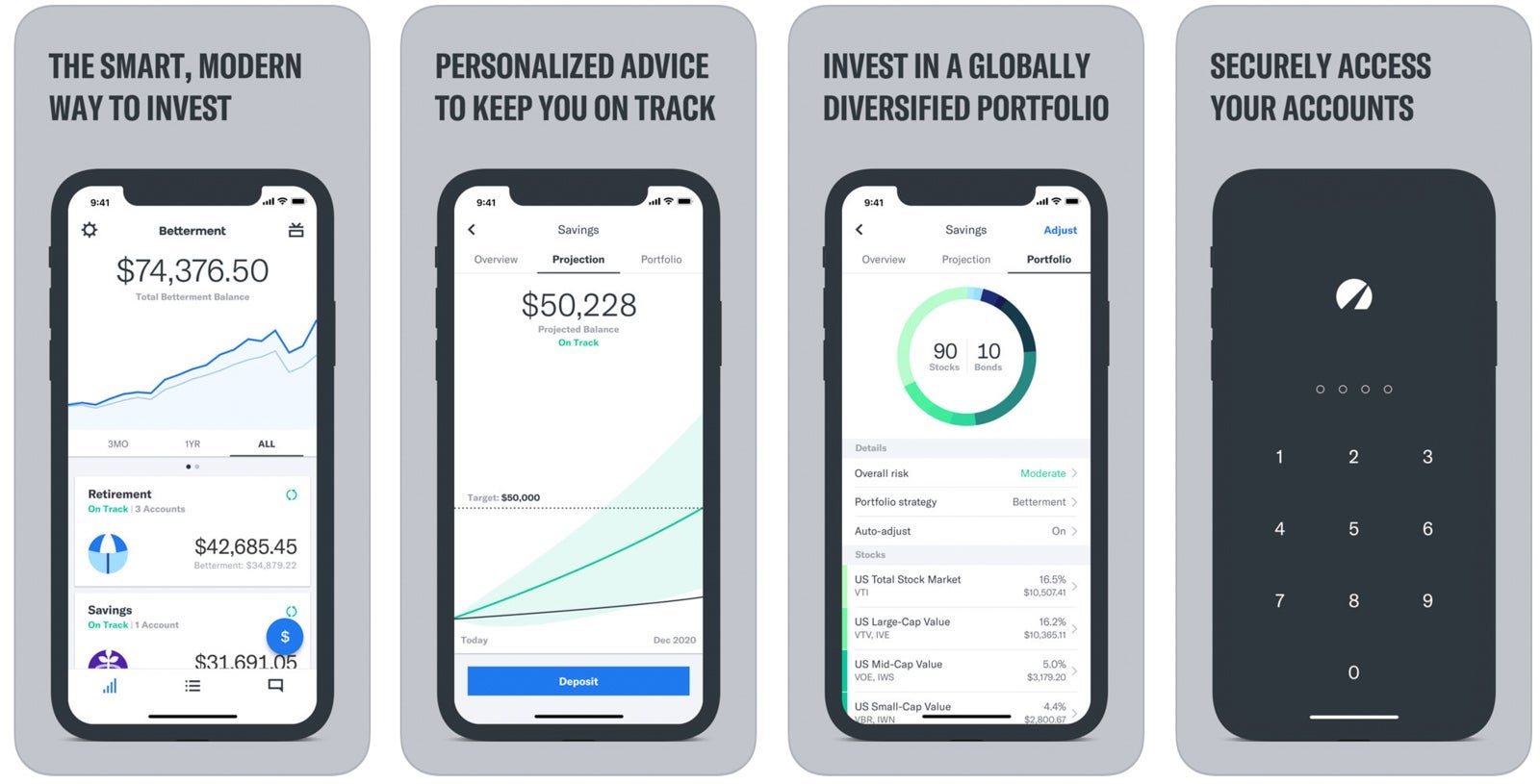 (Photo courtesy of Betterment: Invest and Save/iTunes)