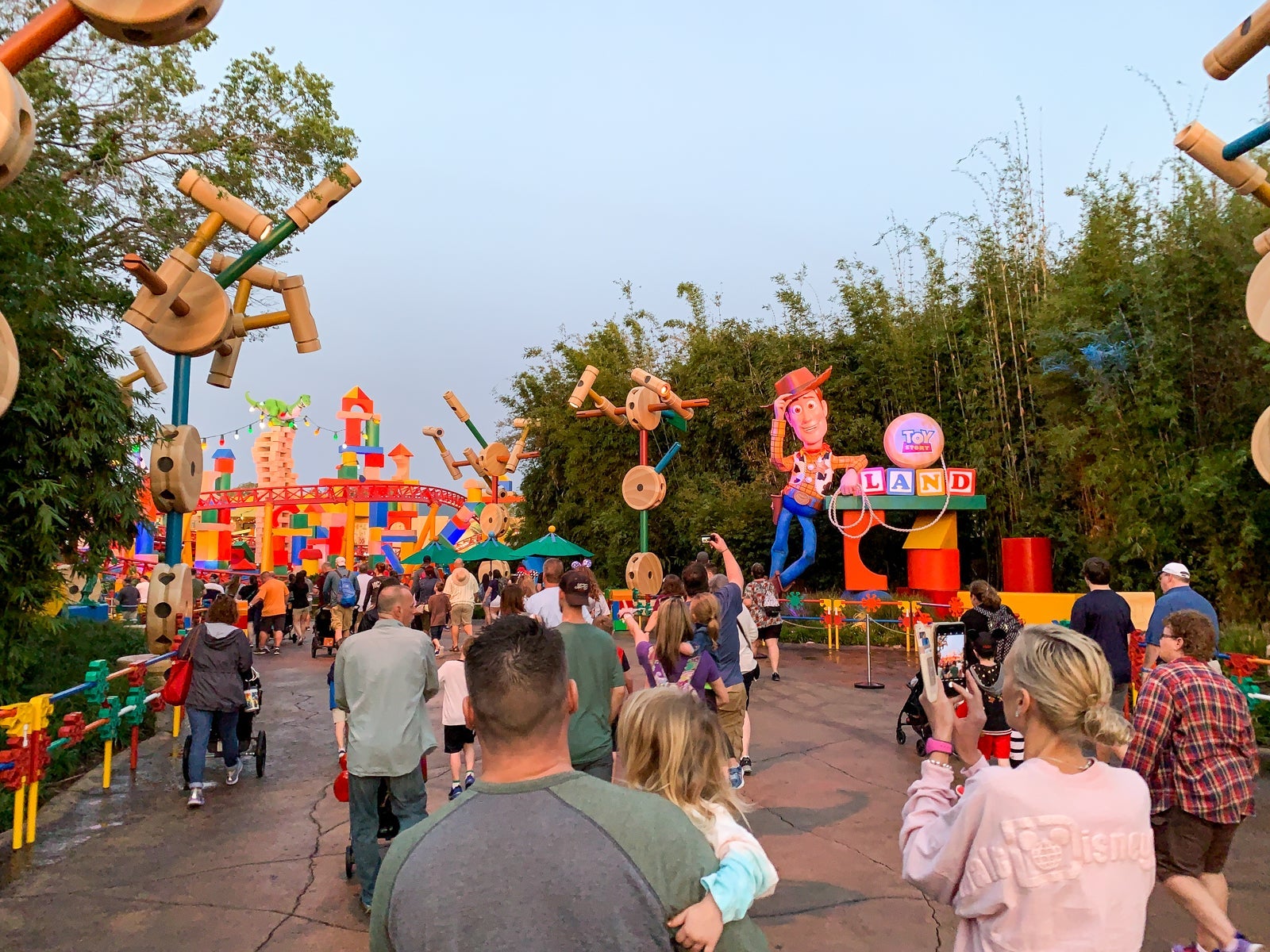 Making our way into Toy Story Land