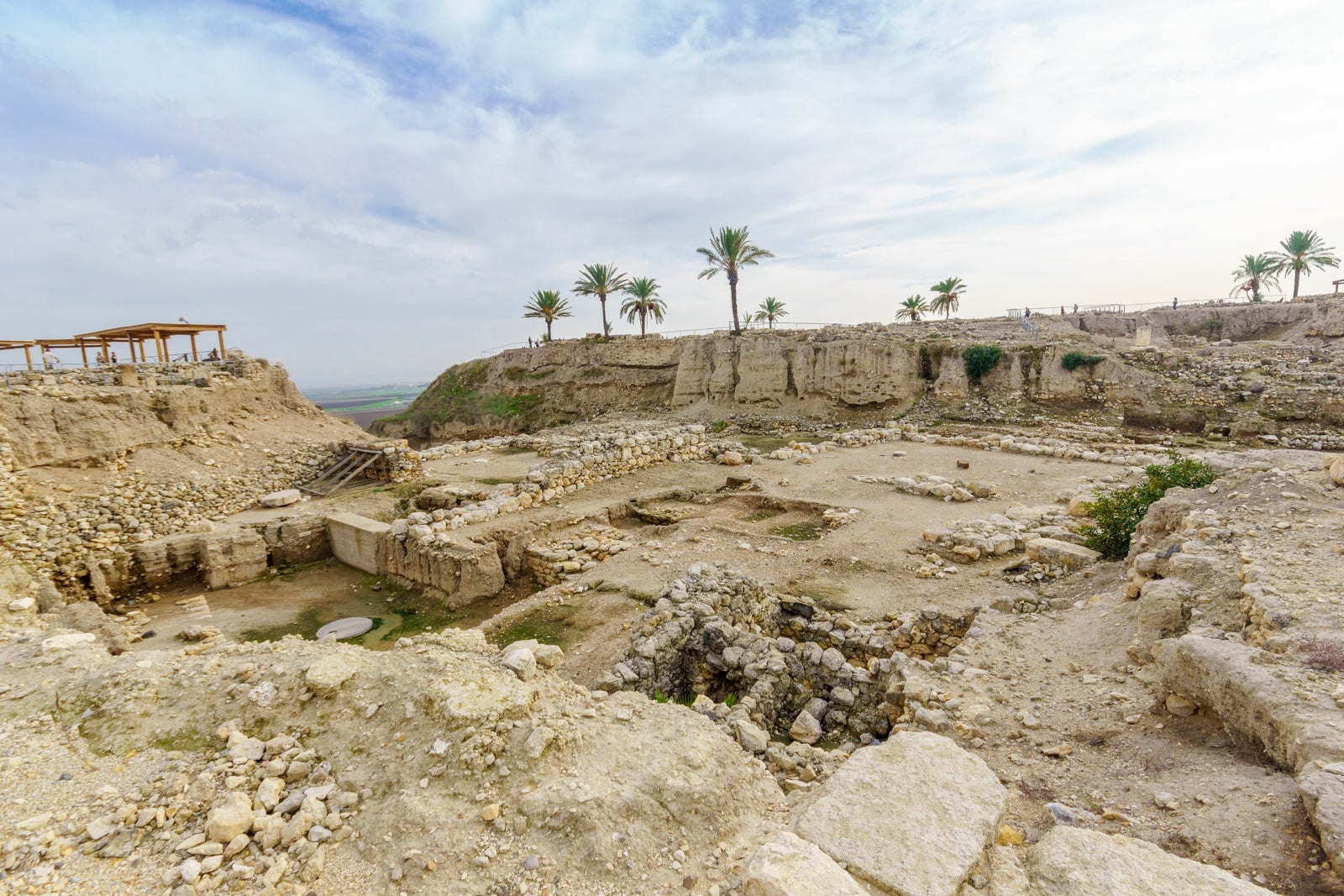 Archaeological remains in Tel Megiddo National Park, Northern Israel. (Photo via Getty Images)
