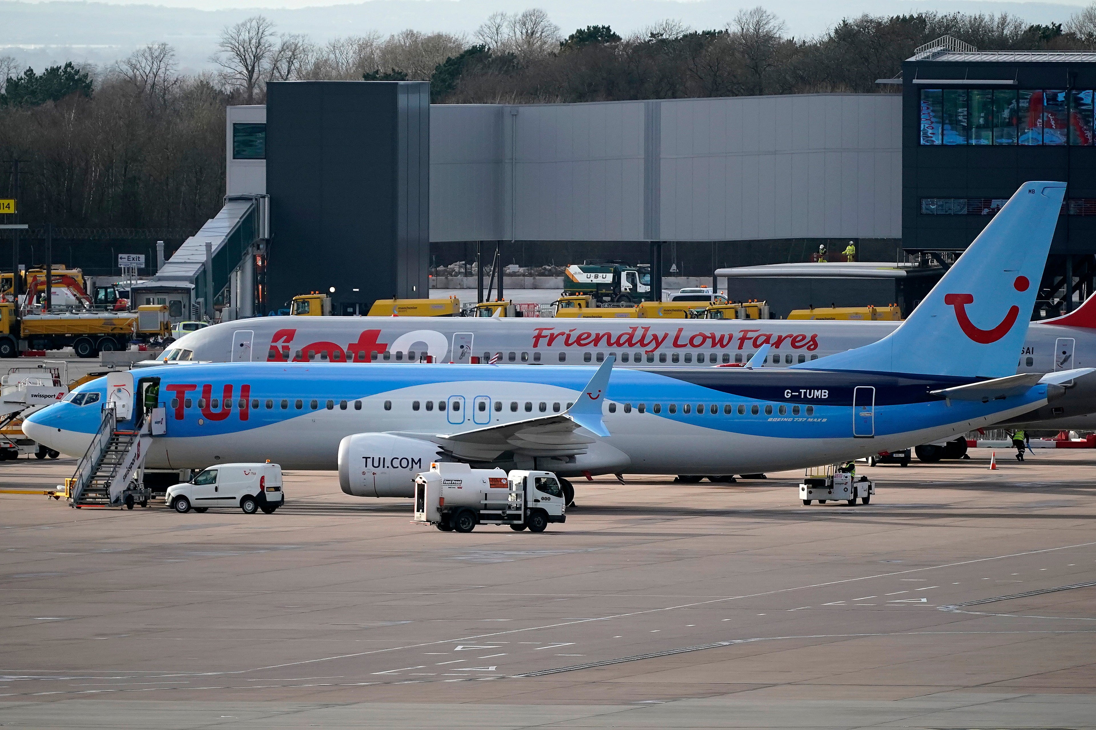 A TUI Boeing 737 Max-8 aircraft