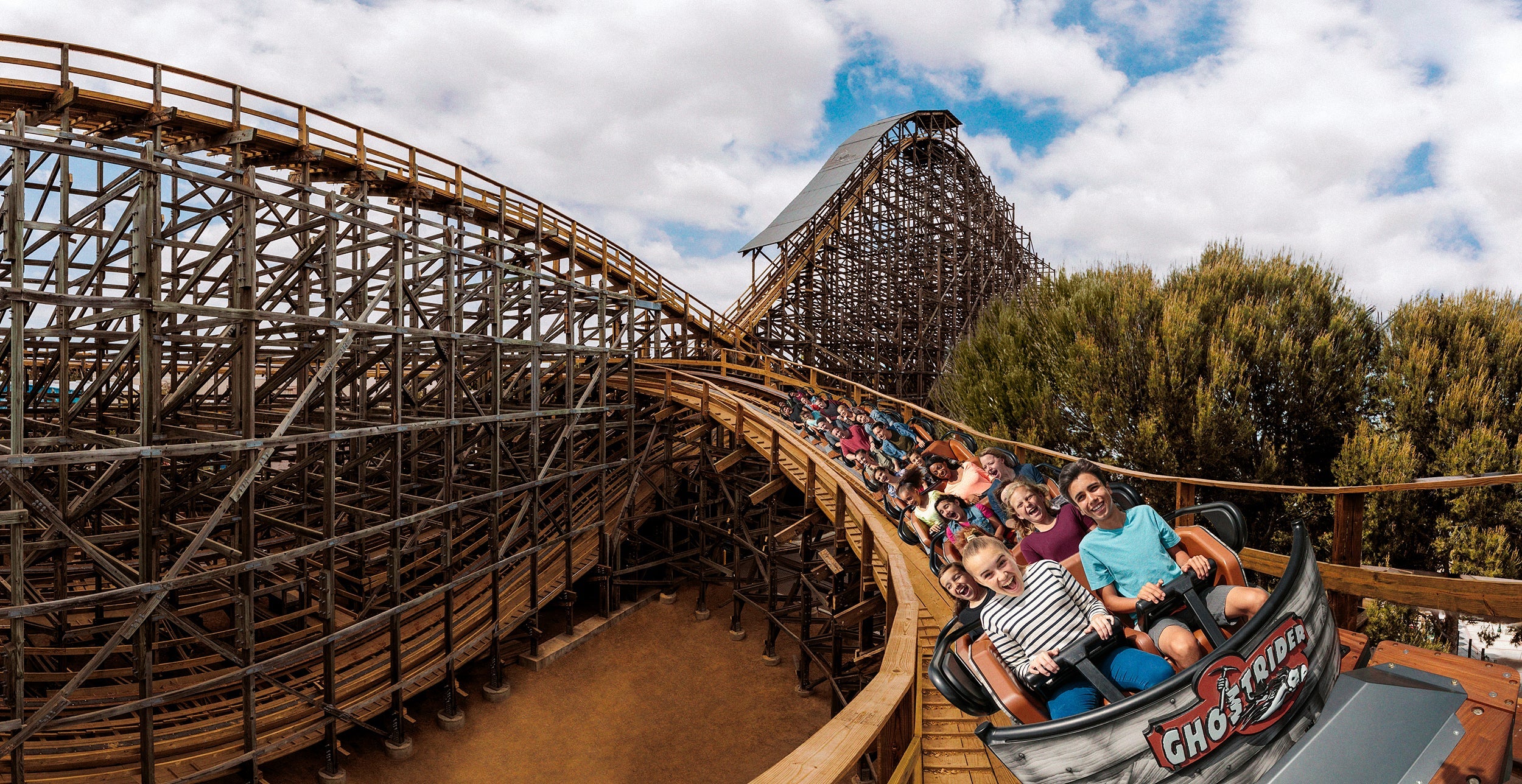 Ghost Rider ride at Knott's Berry Farm