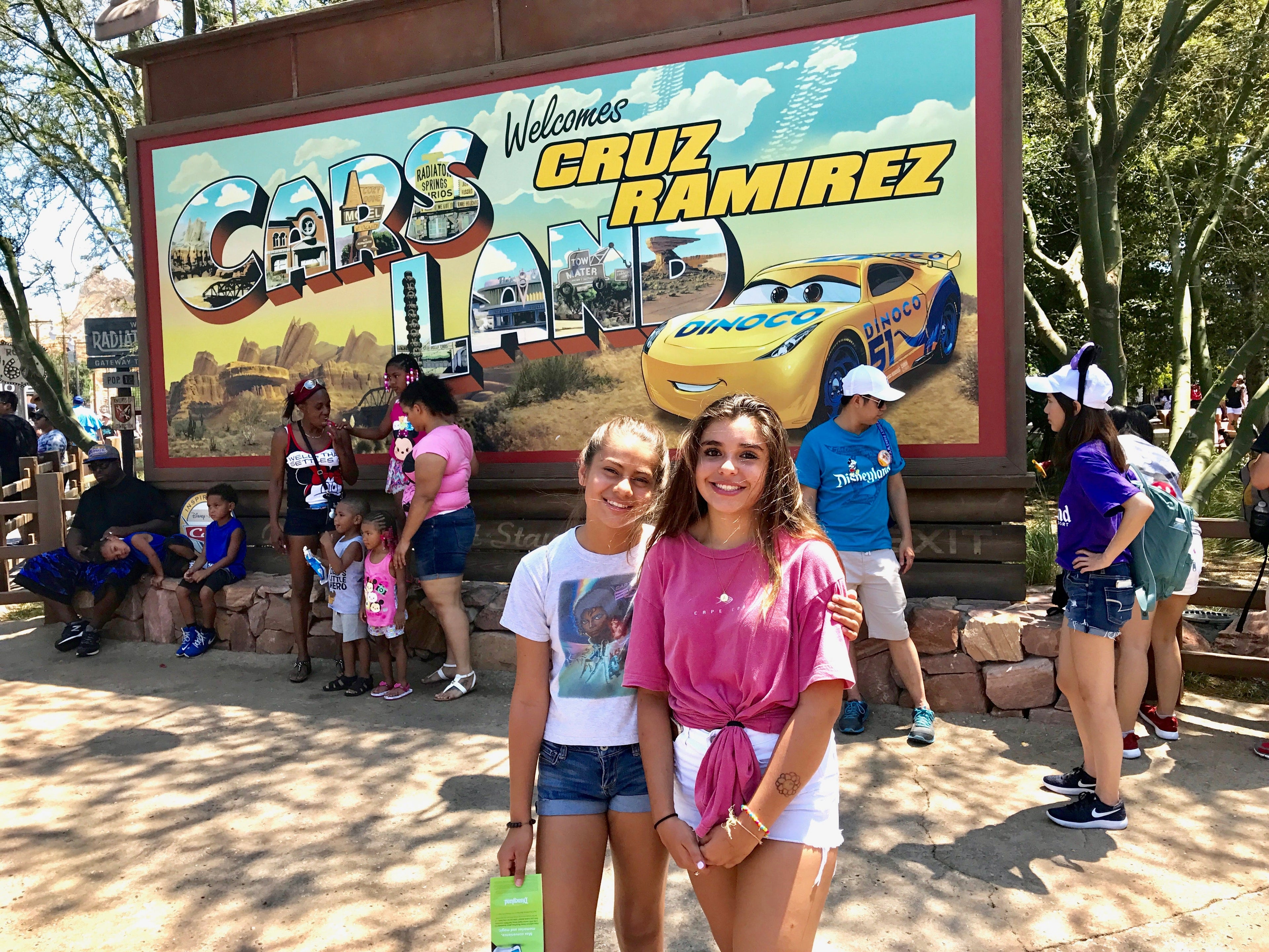 entrance to Cars land Disney California Adventure Park