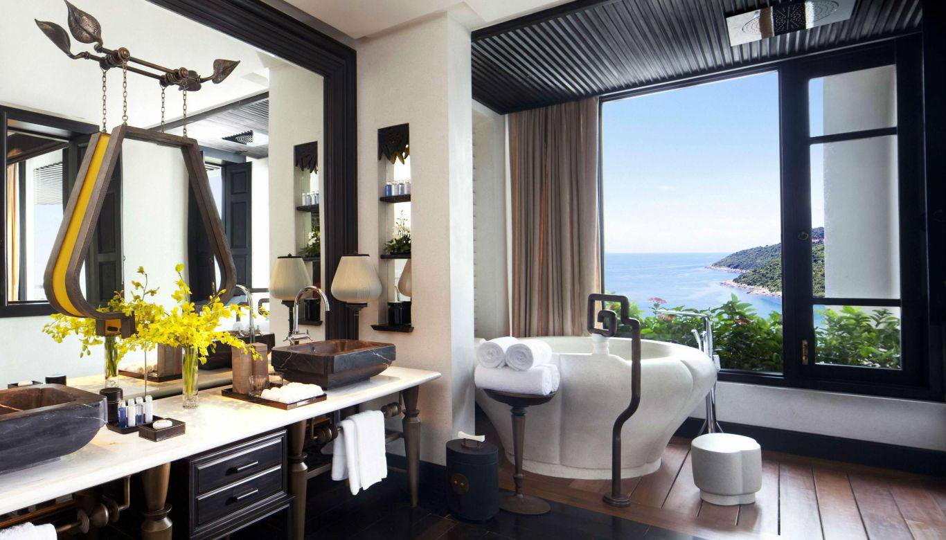 A bathroom at the InterContinental Danang Sun Peninsula Resort