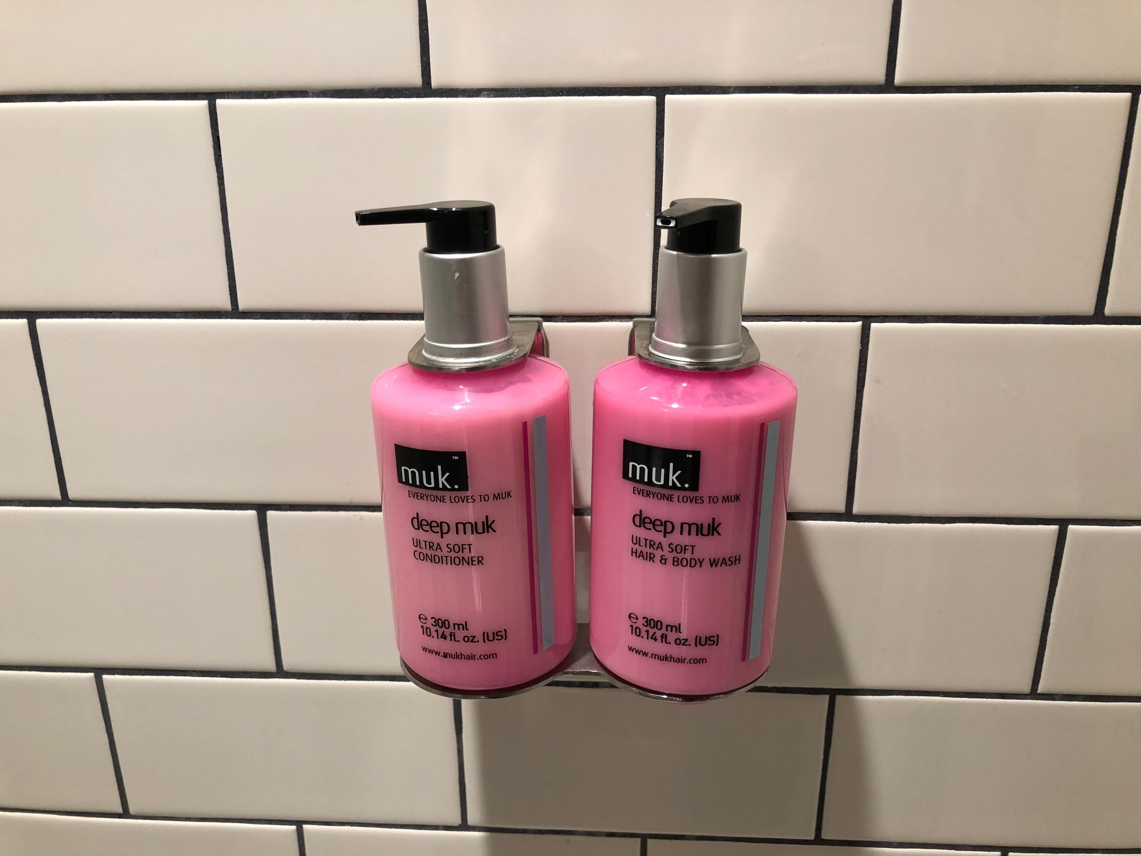 The disgustingly sweet smelling toiletries at the Moxy Hotel Seattle
