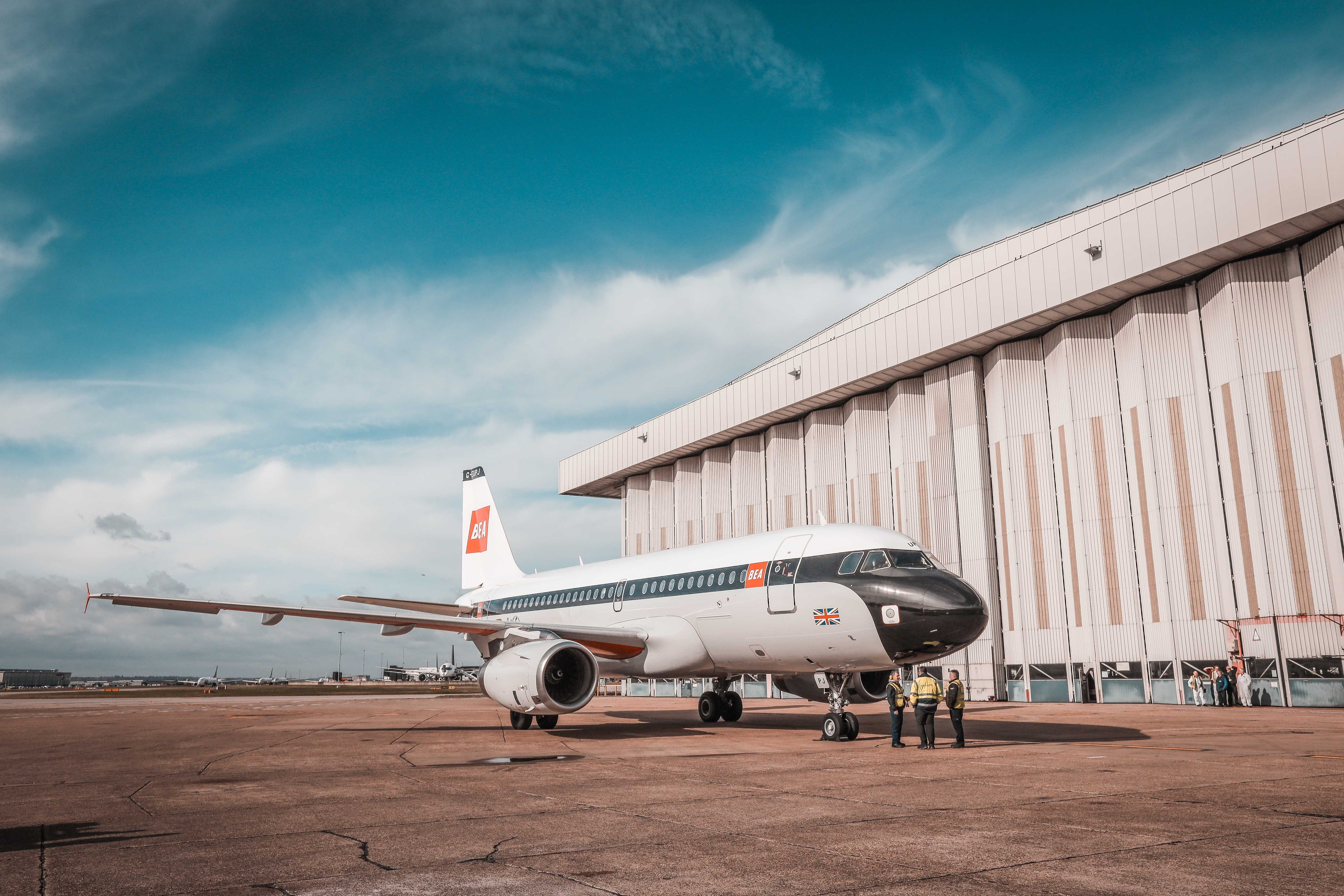 British Airways special BEA livery Airbus A319. Photo by Nicky Kelvin / The Points Guy