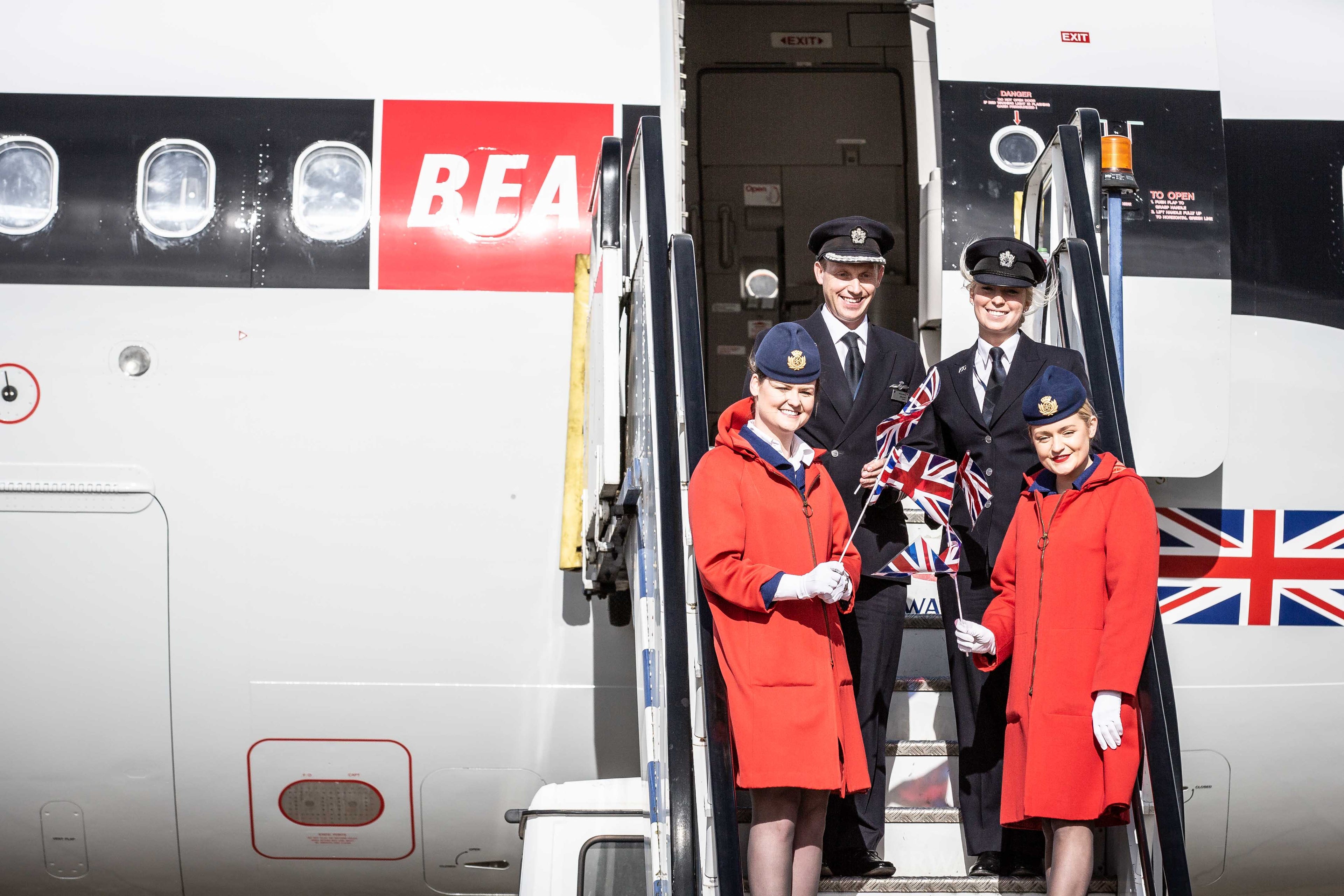 British Airways special BEA livery Airbus A319. Photo by Nicky Kelvin / The Points Guy
