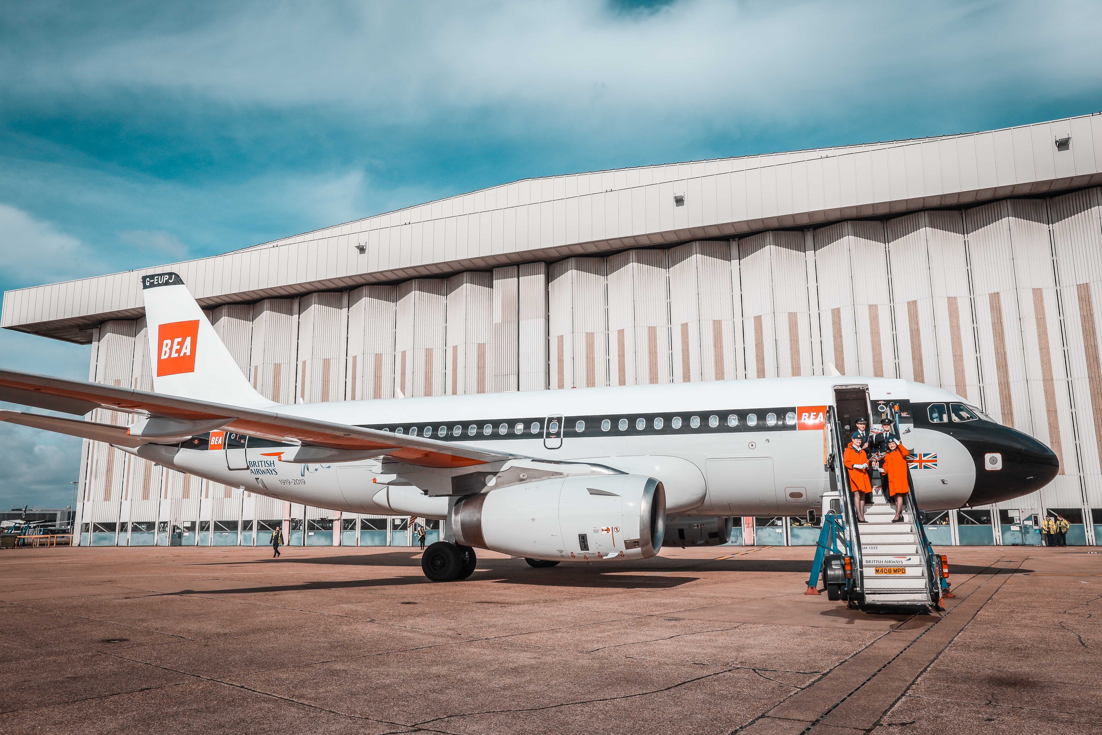 British Airways special BEA livery Airbus A319. Photo by Nicky Kelvin / The Points Guy