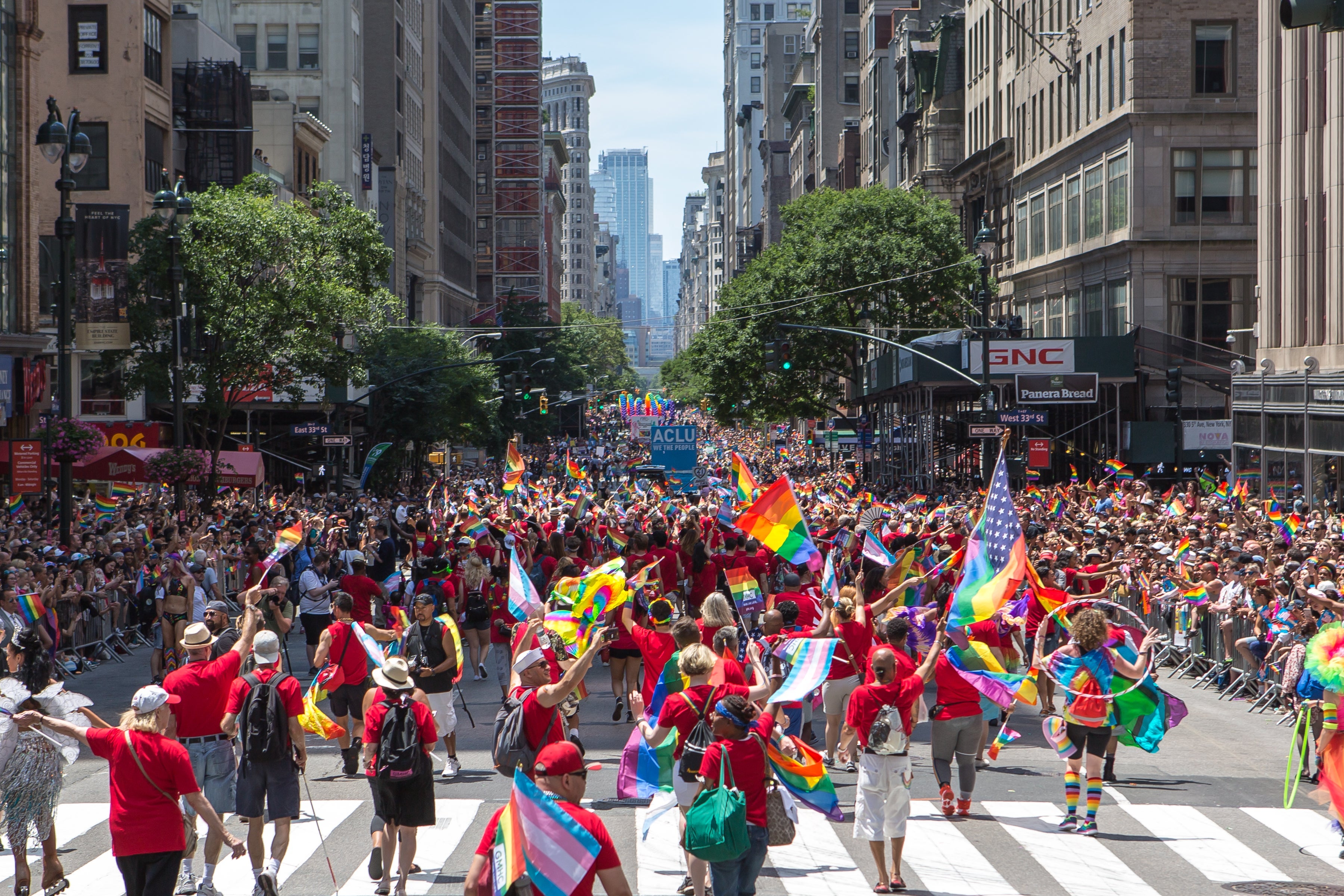 Pride Parade marchers New York City