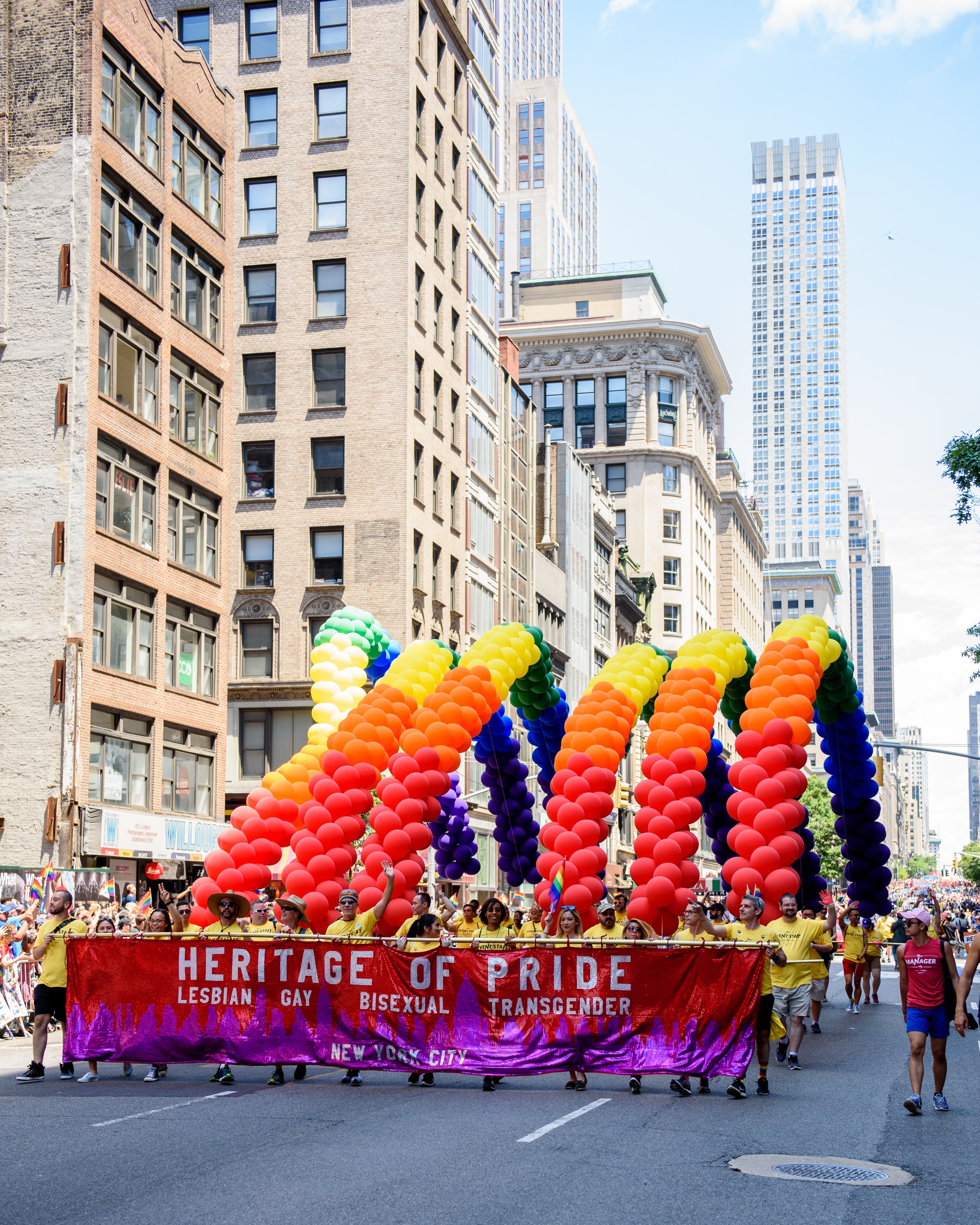 Heritage of Pride marchers at New York City Pride Parade