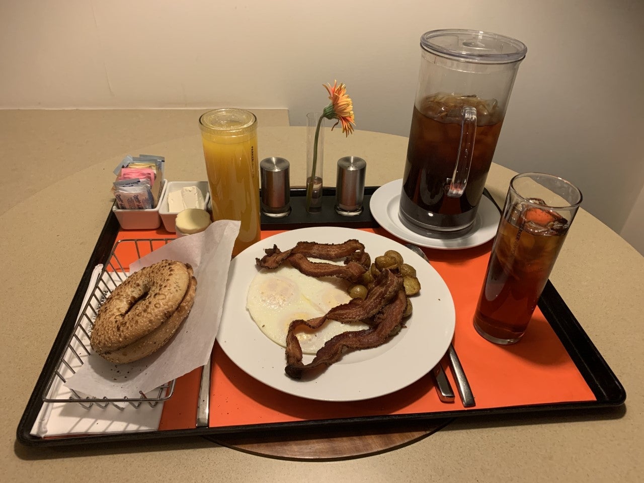 $60 worth of breakfast.