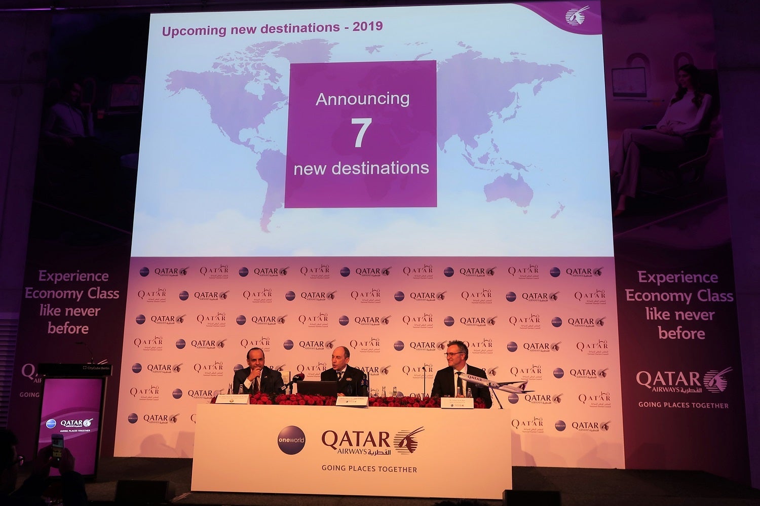 Qatar ITB Press Conference announcing new destinations in 2019 (Photo by JT Genter / The Points Guy)